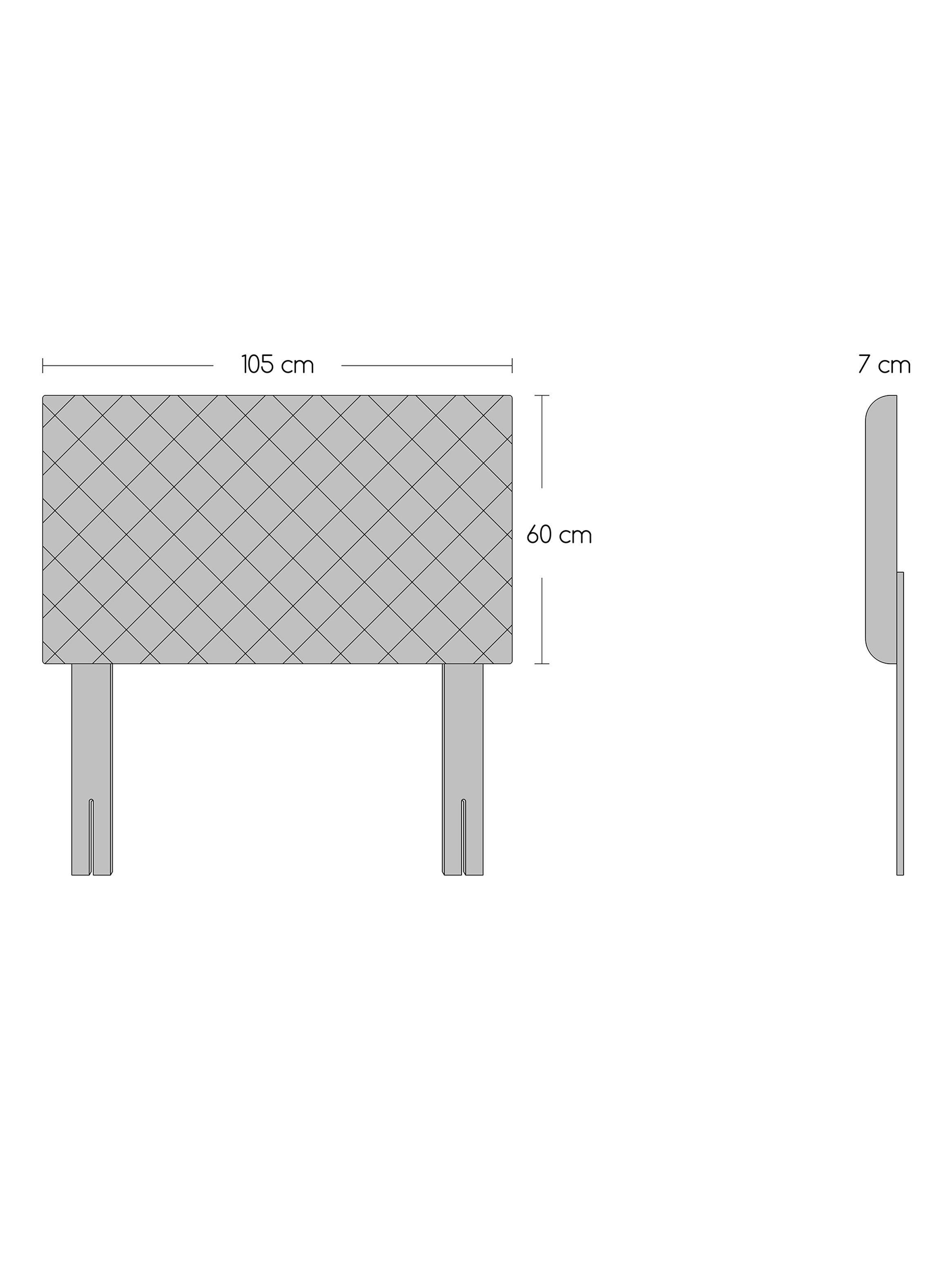 Cama Europea New Mega 1.5 Plazas x190 cm + Respaldo Nuit-1