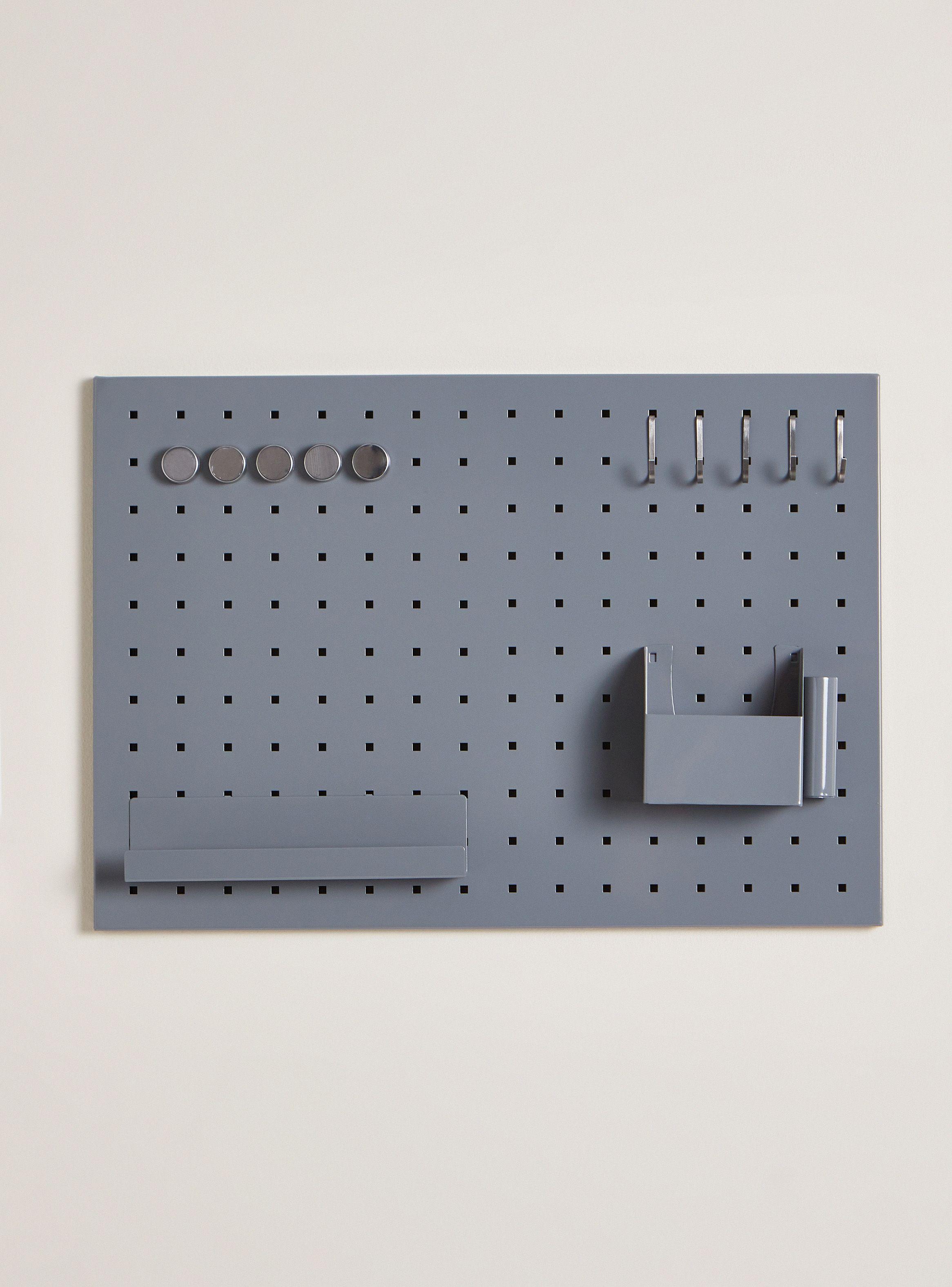 Organizador de Pared Gris Metal-0