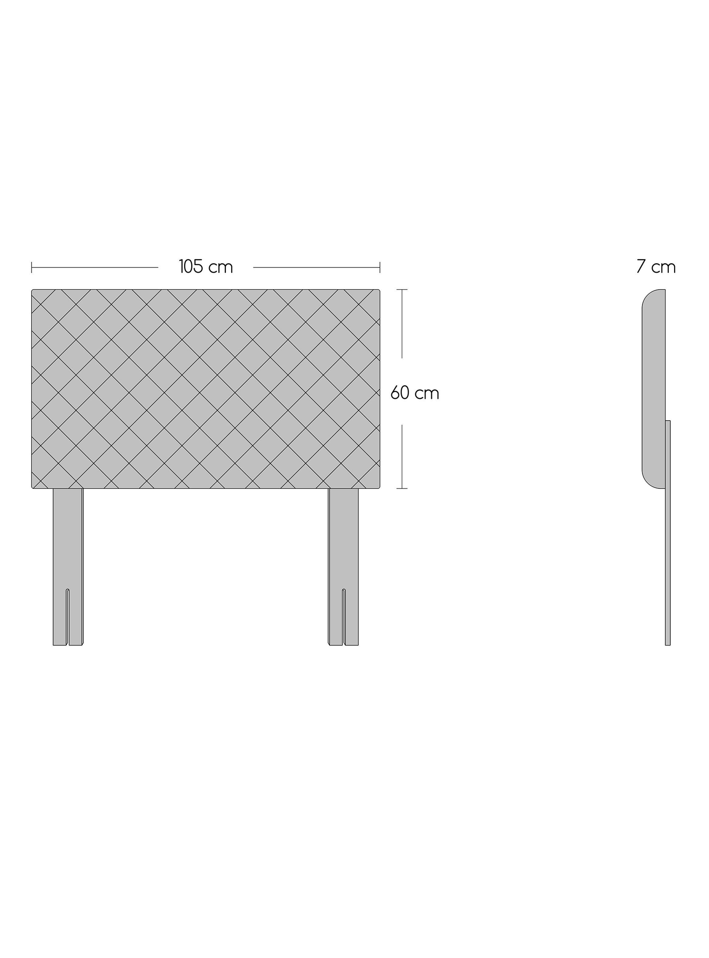 Cama Europea Active 1.5 Plazas x190 cm + Respaldo Nuit + Velador Granada Honey-1