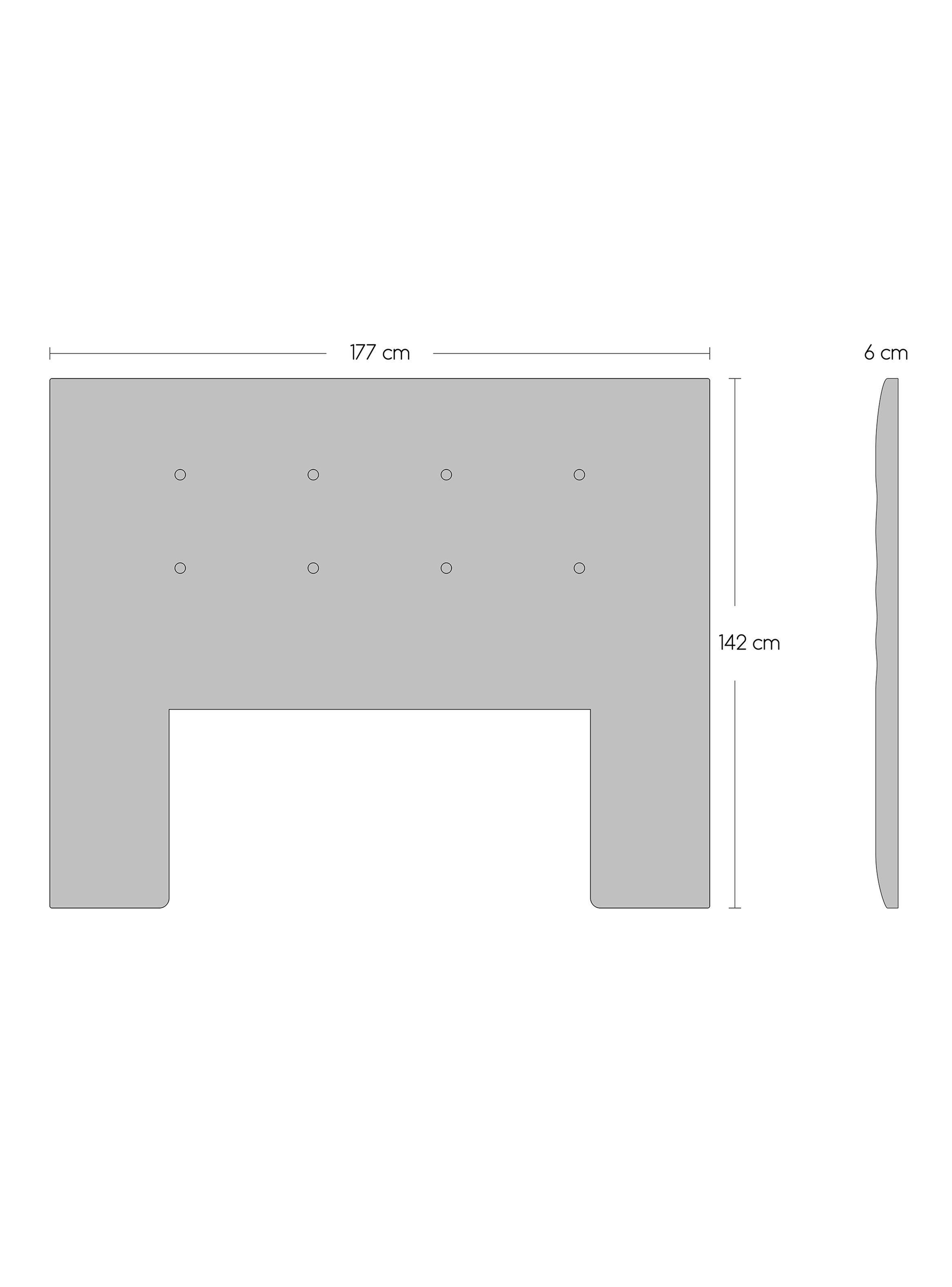 Cama Europea Cotton Organic 2 Plazas Base Dividida + Respaldo Piamonte + Velador Granada Grey-1