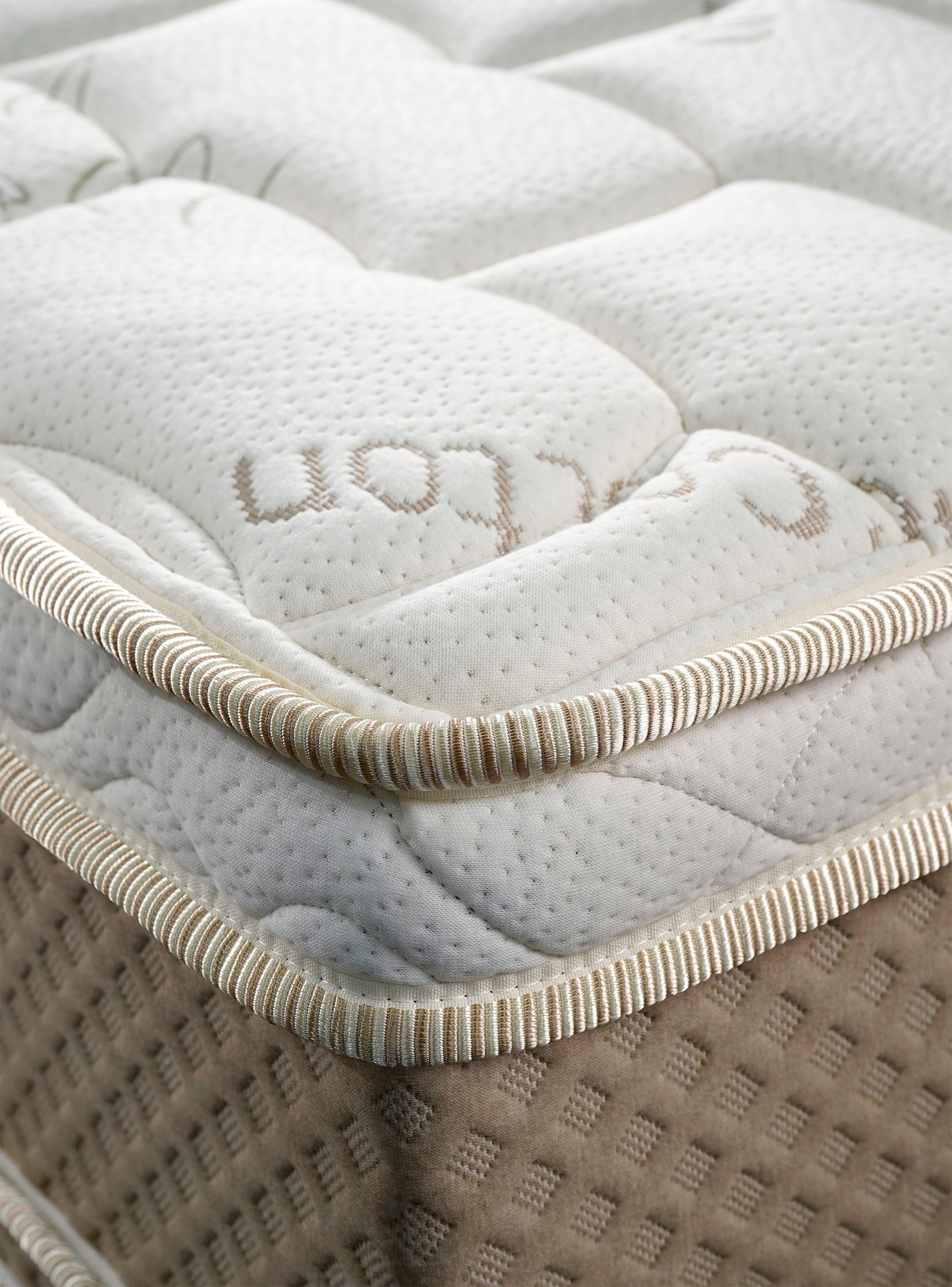 Cama Europea Cotton Organic 2 Plazas Base Dividida + Respaldo Dublín Menta-3