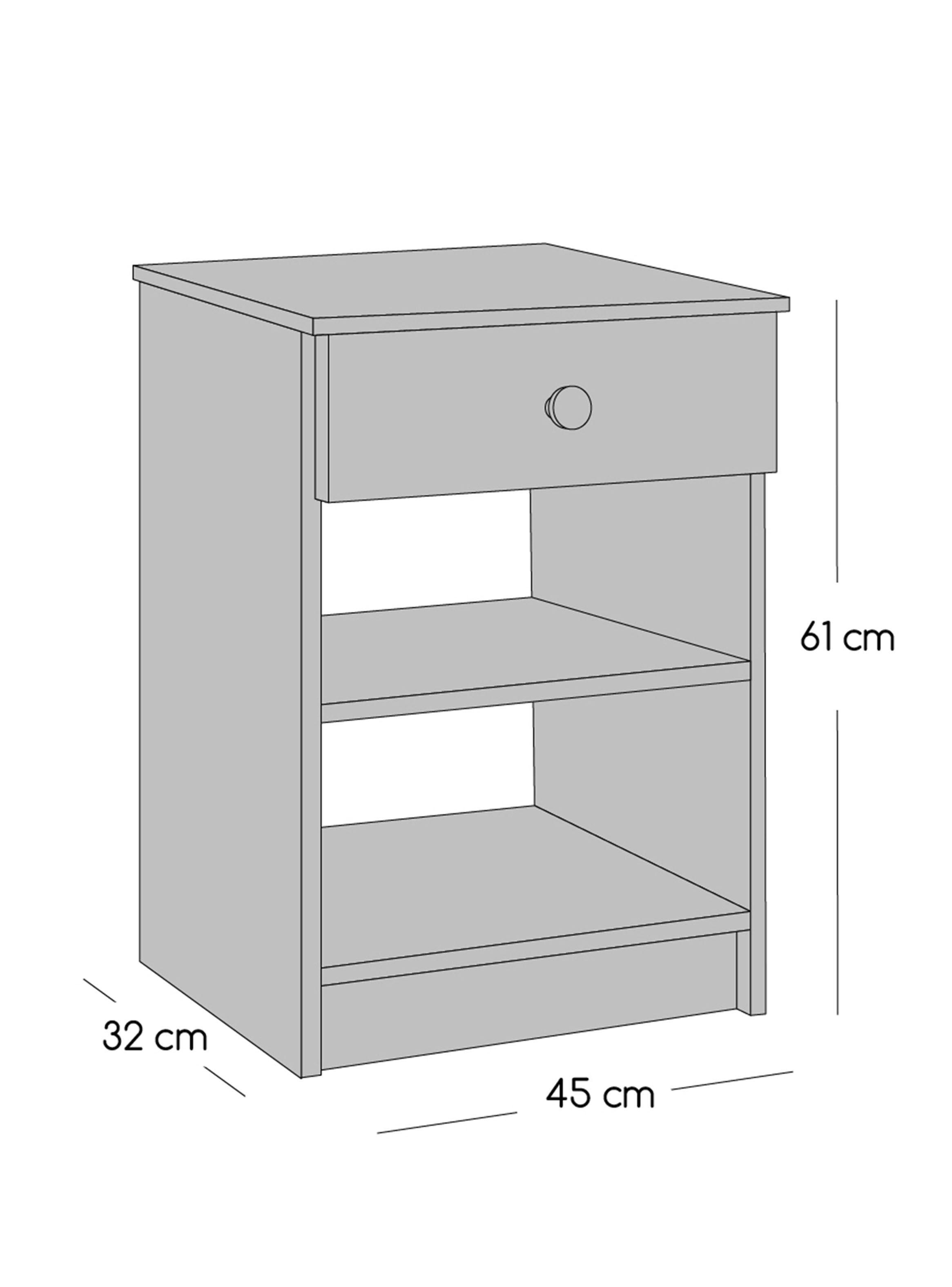Cama Europea New Mega 1.5 Plazas + Respaldo Nuit + Velador Granada Nude-2