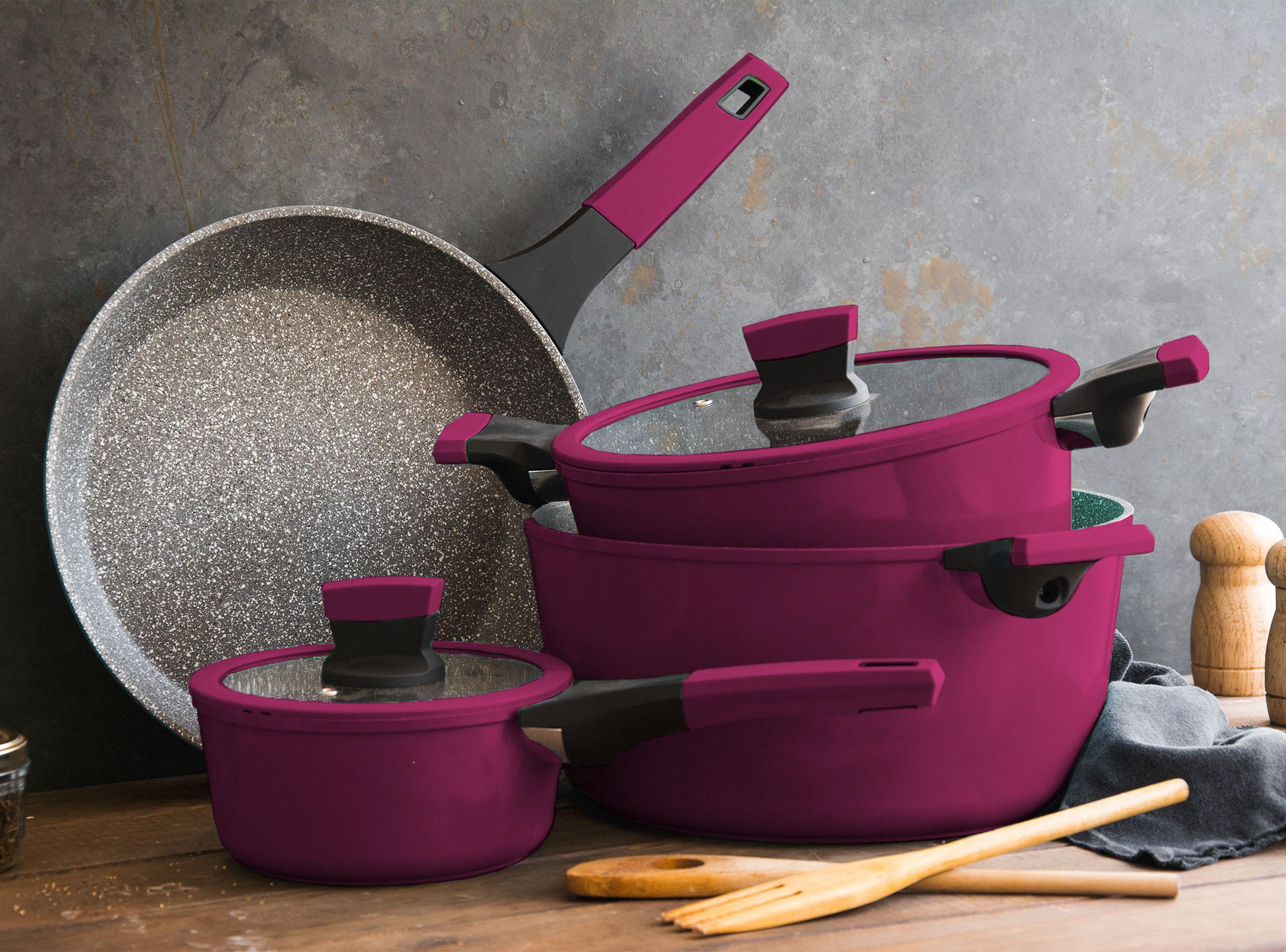 Batería de Cocina 8 Piezas Marble Soho Cherry-1
