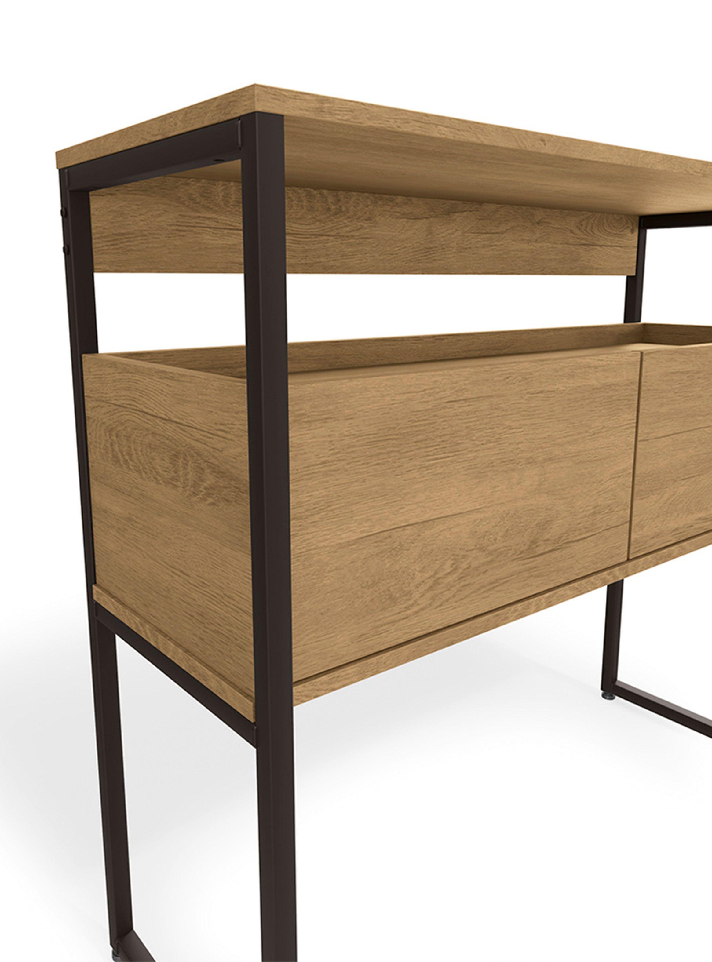 Aparador 2 Cajones Freijó Negro LI021-3