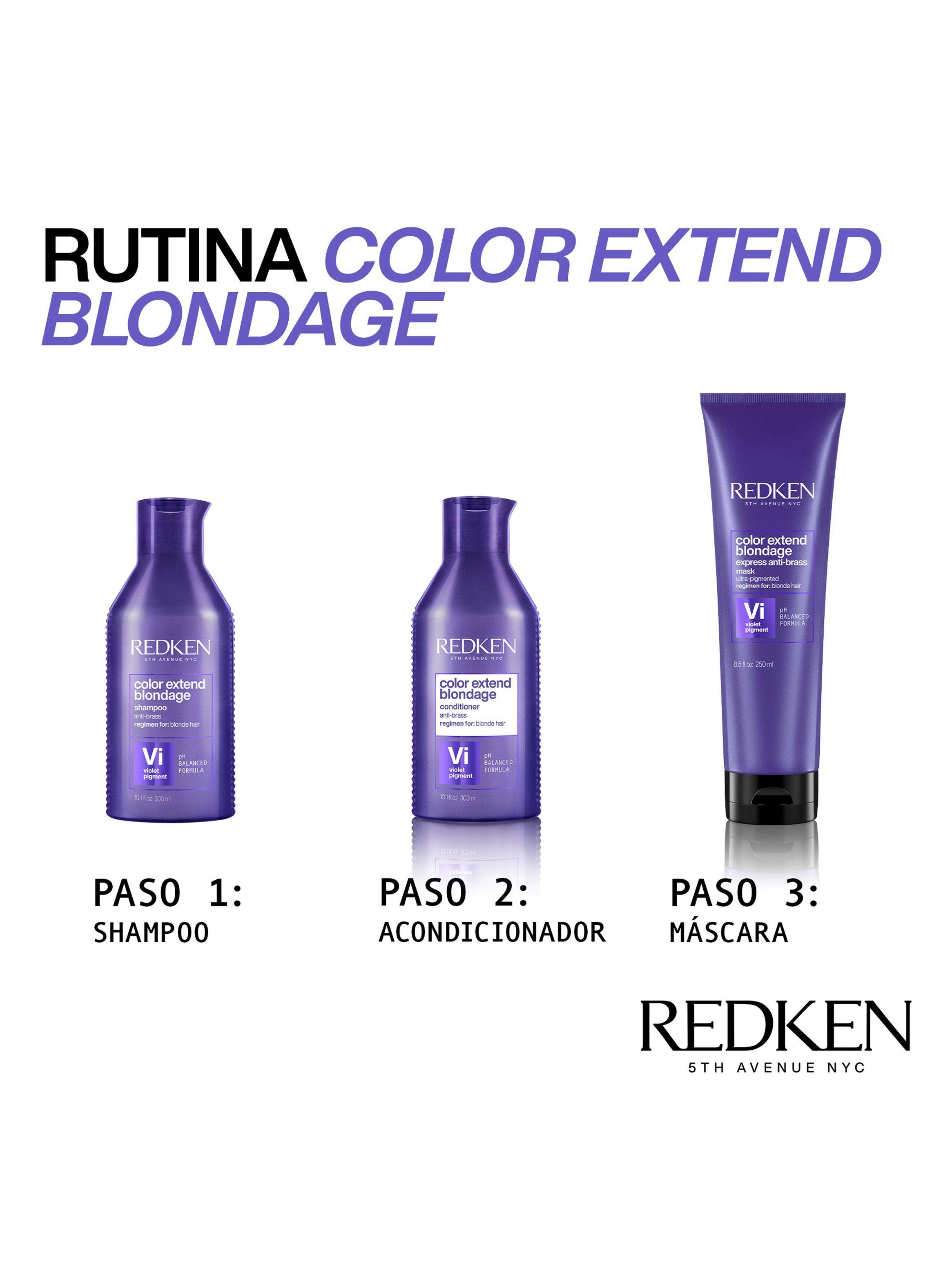 Acondicionador Matizador Cabello Rubio Color Extend Blondage 300ml Redken-4