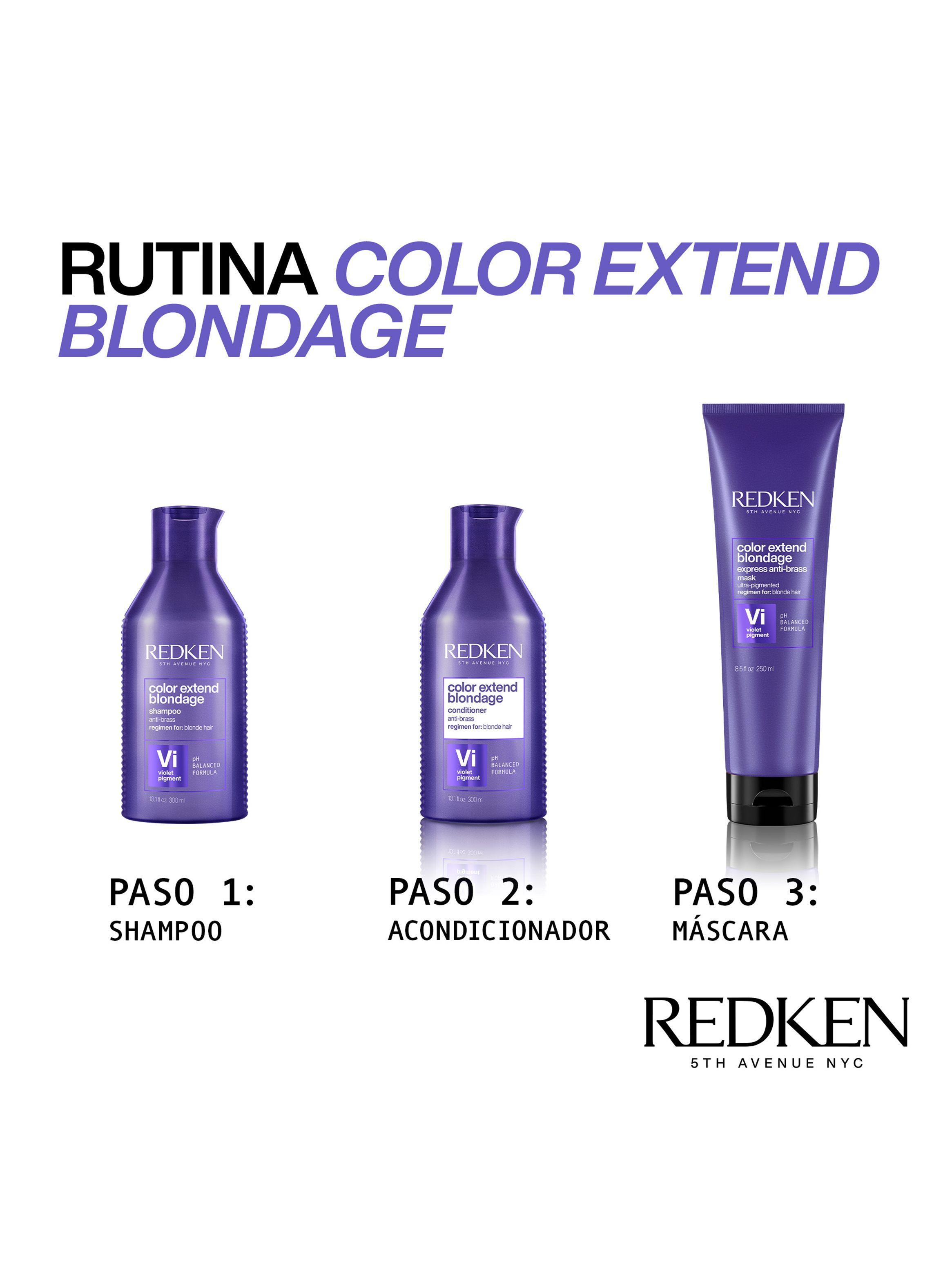 Shampoo Matizador Cabello Rubio Color Extend Blondage 300ml Redken-5