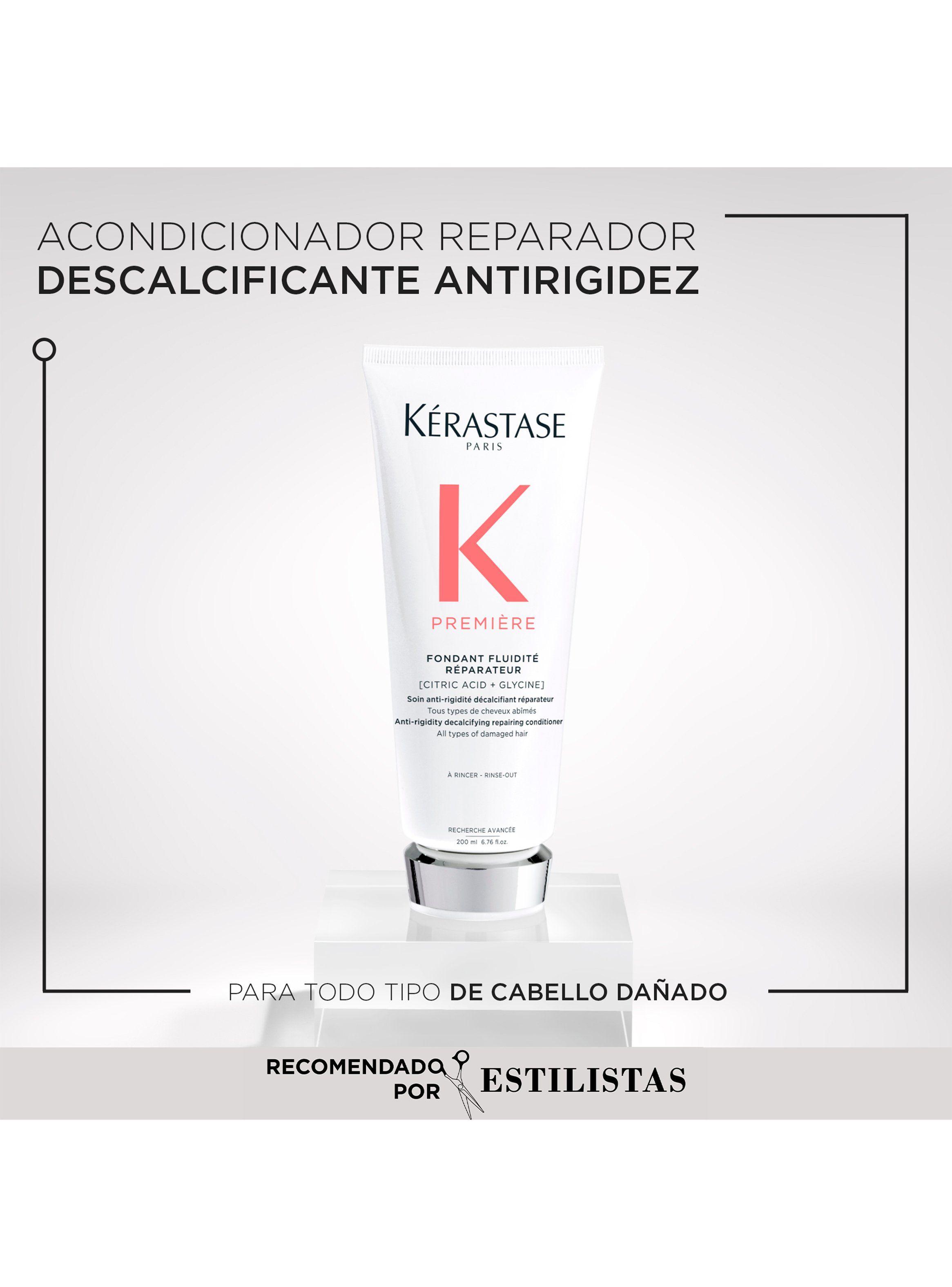 Set Reparación Cabello Premiere Concentré Décalcifiant Ultra-Réparateur 250ml + Shampoo Bain Décalcifiant Réparateur 250ml + Acondicionador Fondant Fluidité Réparateur 200ml Kérastase-3