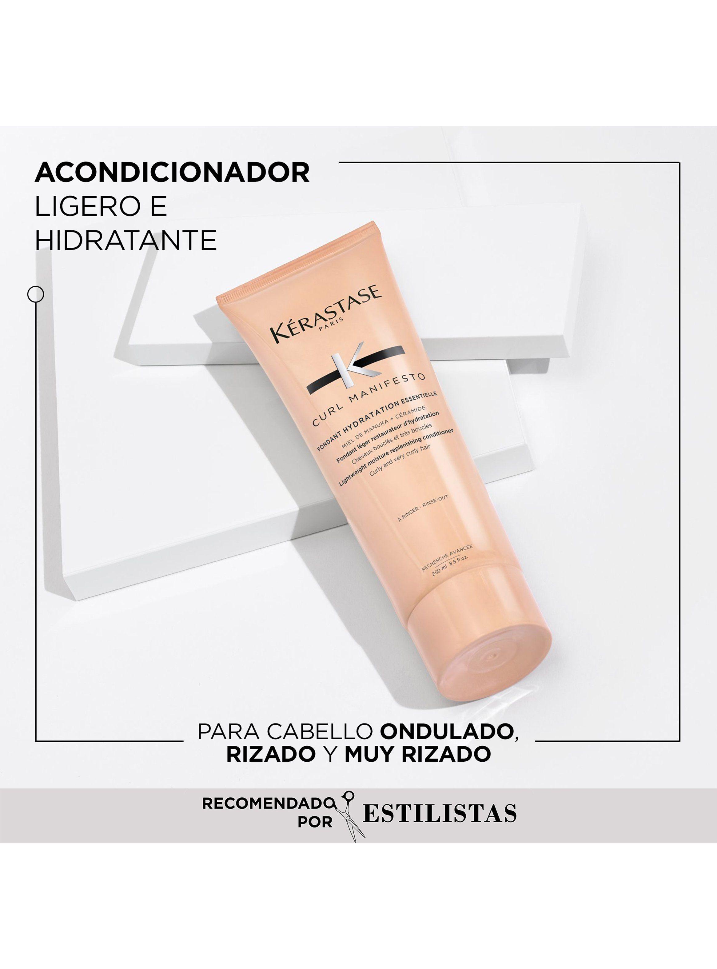 Set Hidratación Cabello Rizado Curl Manifesto Shampoo 250ml + Acondicionador 250ml + Crème de Jour Fondamentale 150ml Kérastase-2