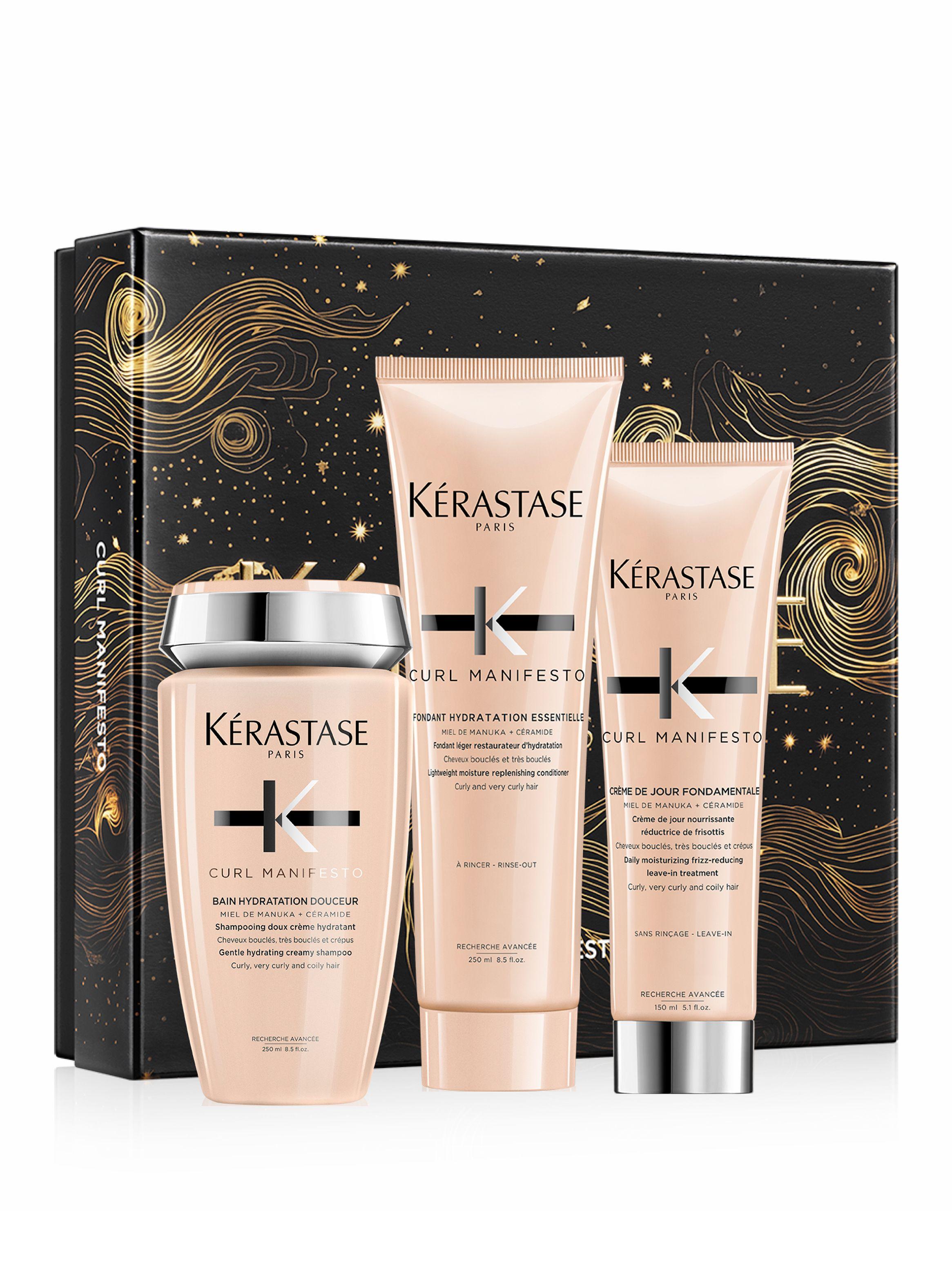 Set Hidratación Cabello Rizado Curl Manifesto Shampoo 250ml + Acondicionador 250ml + Crème de Jour Fondamentale 150ml Kérastase-0