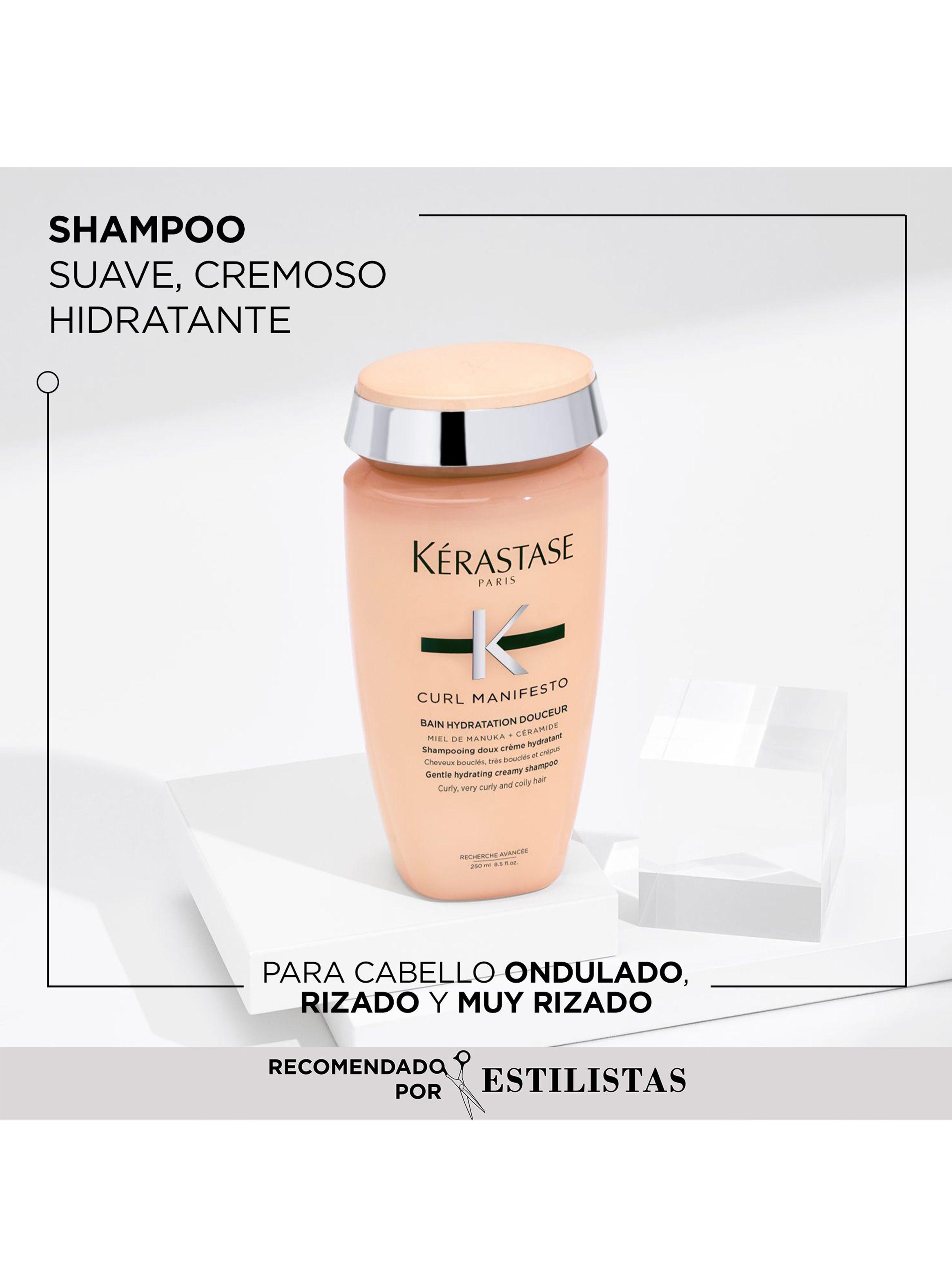 Set Hidratación Cabello Rizado Curl Manifesto Shampoo 250ml + Acondicionador 250ml + Crème de Jour Fondamentale 150ml Kérastase-1