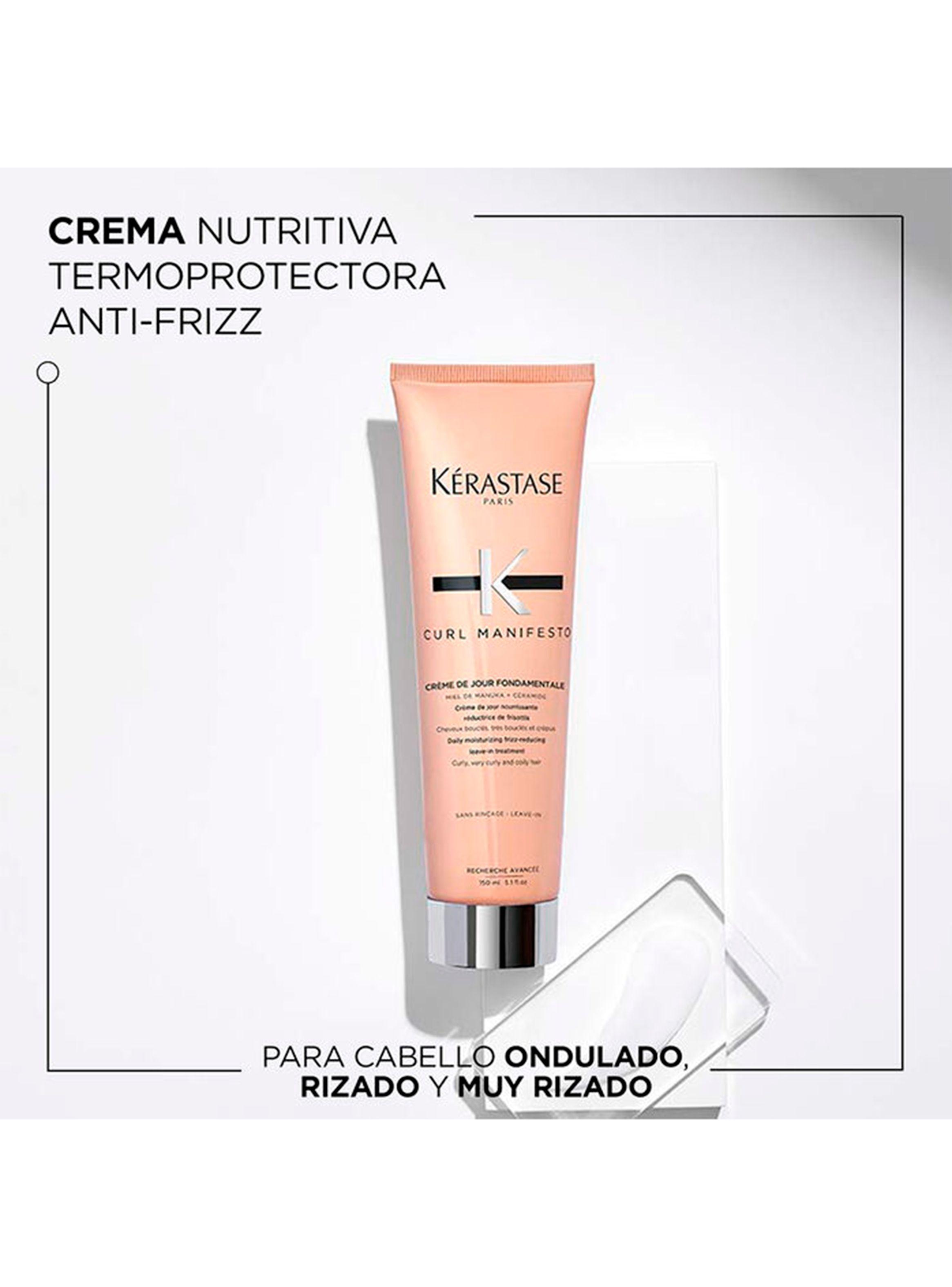 Set Hidratación Cabello Rizado Curl Manifesto Shampoo 250ml + Acondicionador 250ml + Crème de Jour Fondamentale 150ml Kérastase-3