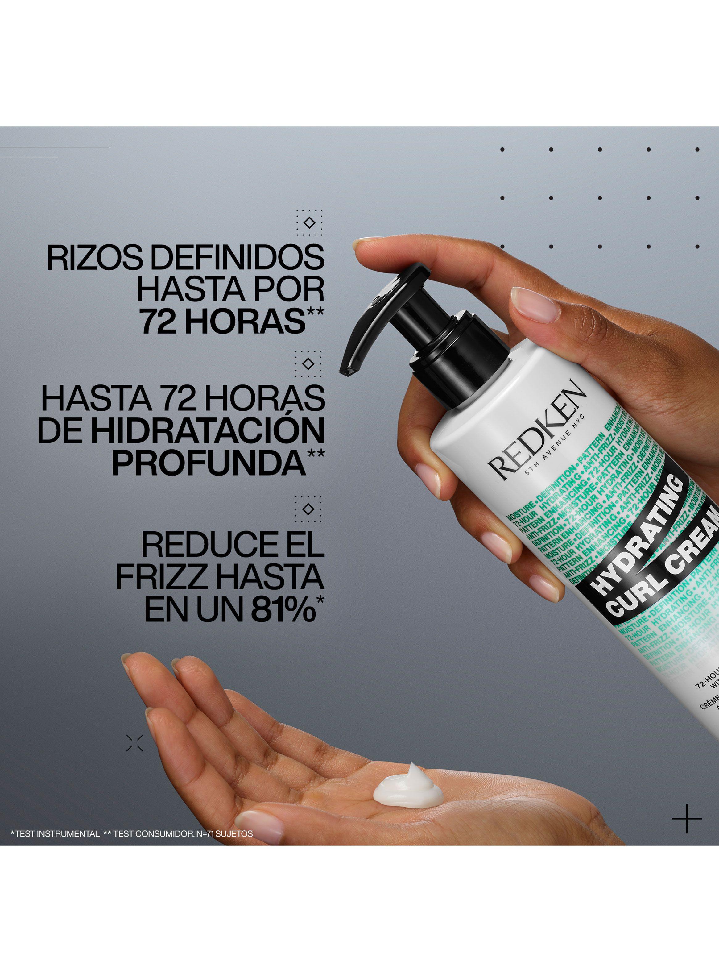 Crema para Peinar Rizos Cabello Rizado Hidratación y Definición Total Hybrid Curls 250ml Redken-2