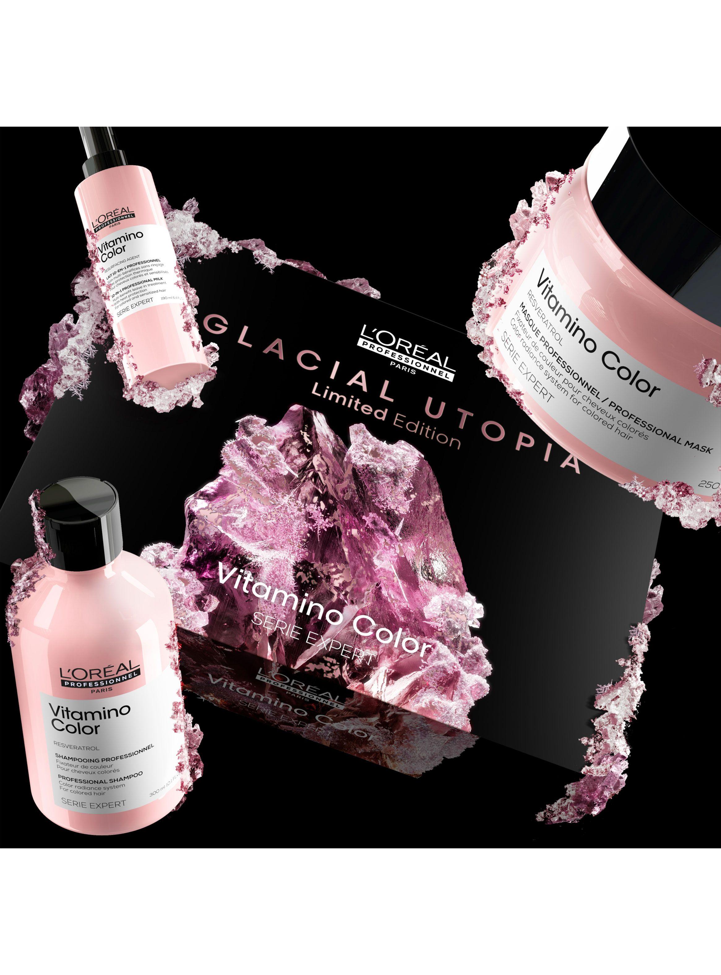 Set Cuidado del Color Vitamino Color Shampoo 300ml + Máscara 250ml + 10 en 1 Spray Vitamino 190ml-5