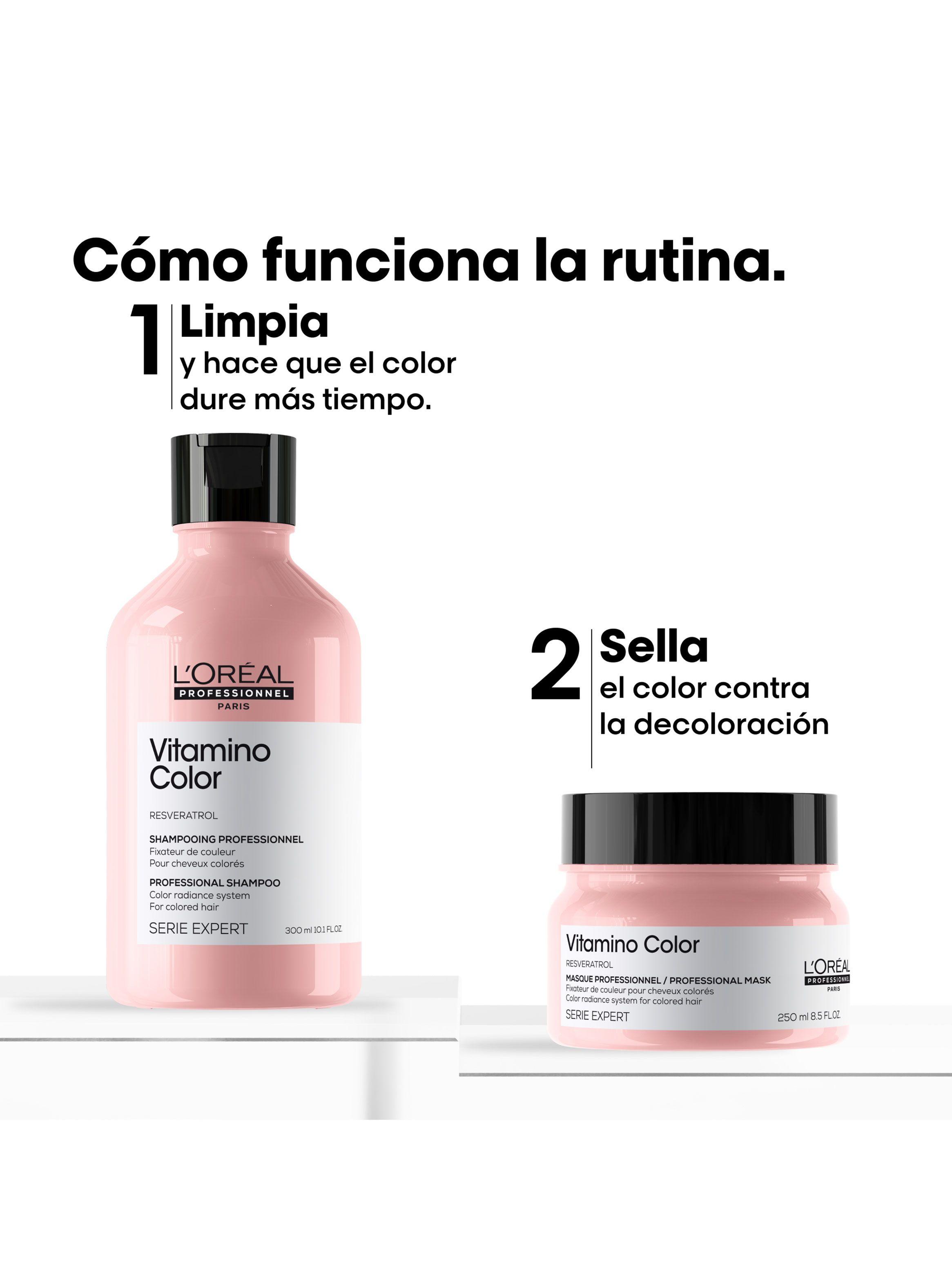 Set Cuidado del Color Vitamino Color Shampoo 300ml + Máscara 250ml-4