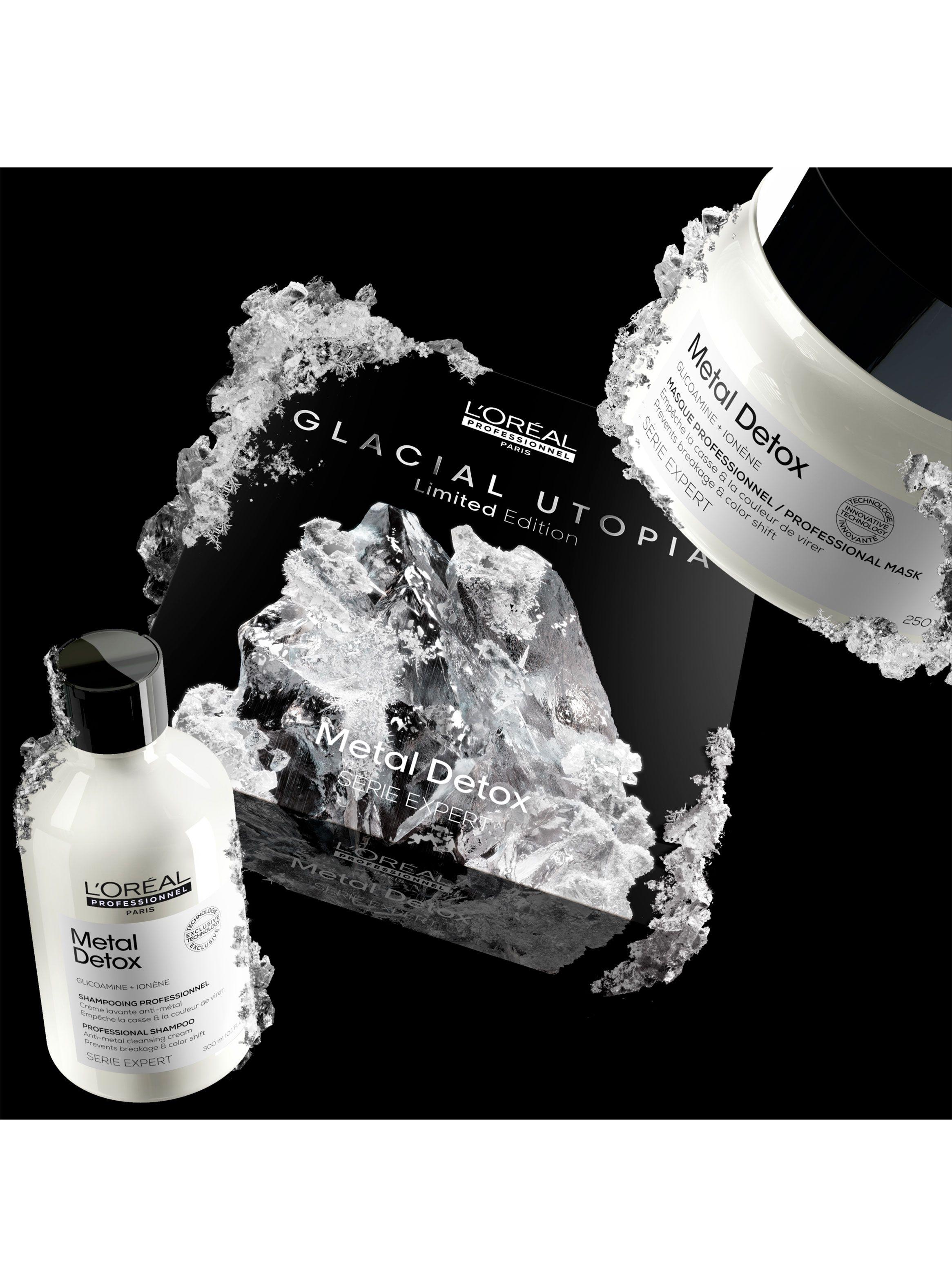 Set Metal Detox Anti-Quiebre para Cabello Dañado y con Color Shampoo 300ml + Máscara 250ml-4