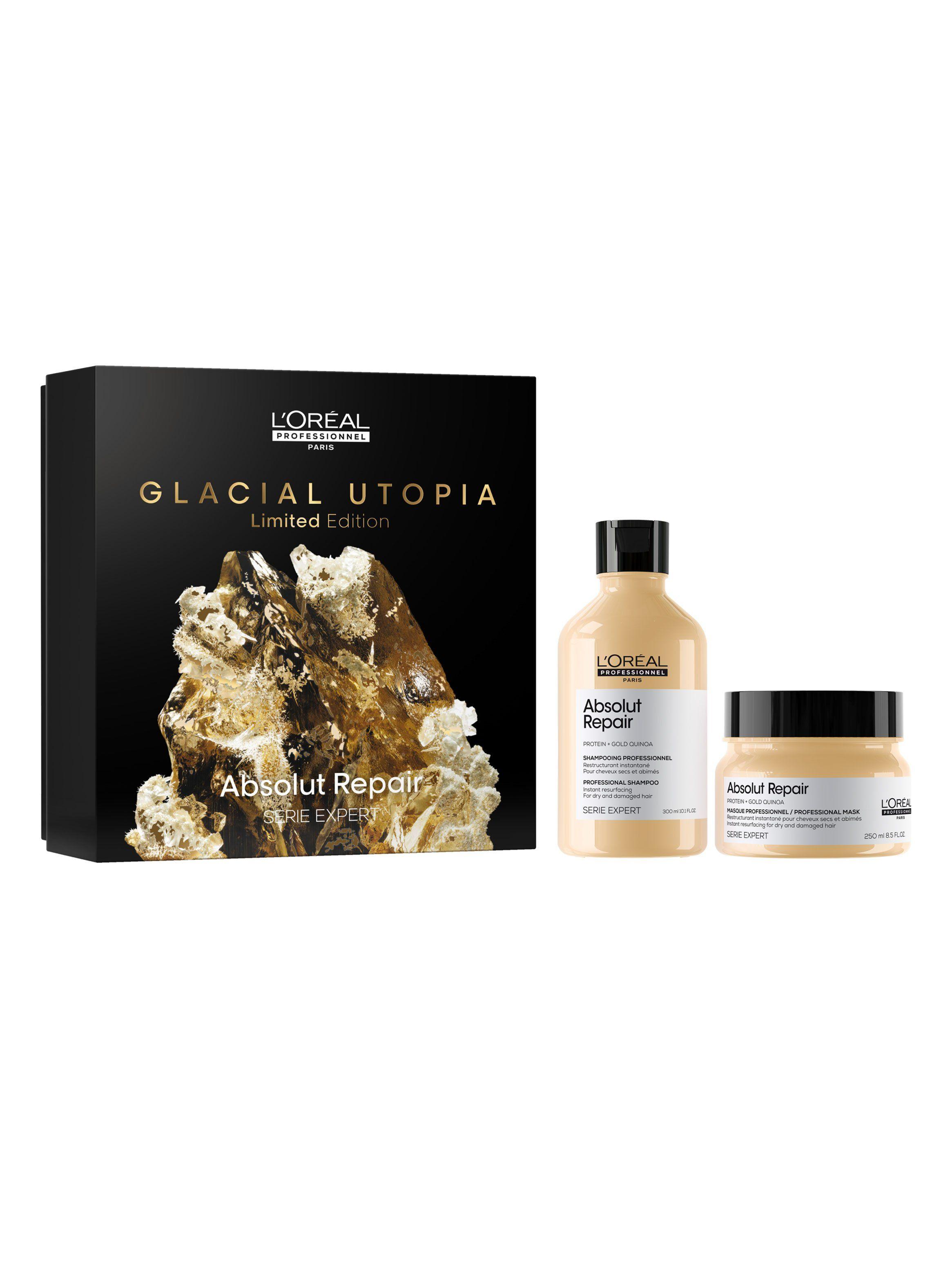 Set Profesional Reparación Cabello Dañado Absolut Repair Shampoo 300ml + Máscara 250ml-0