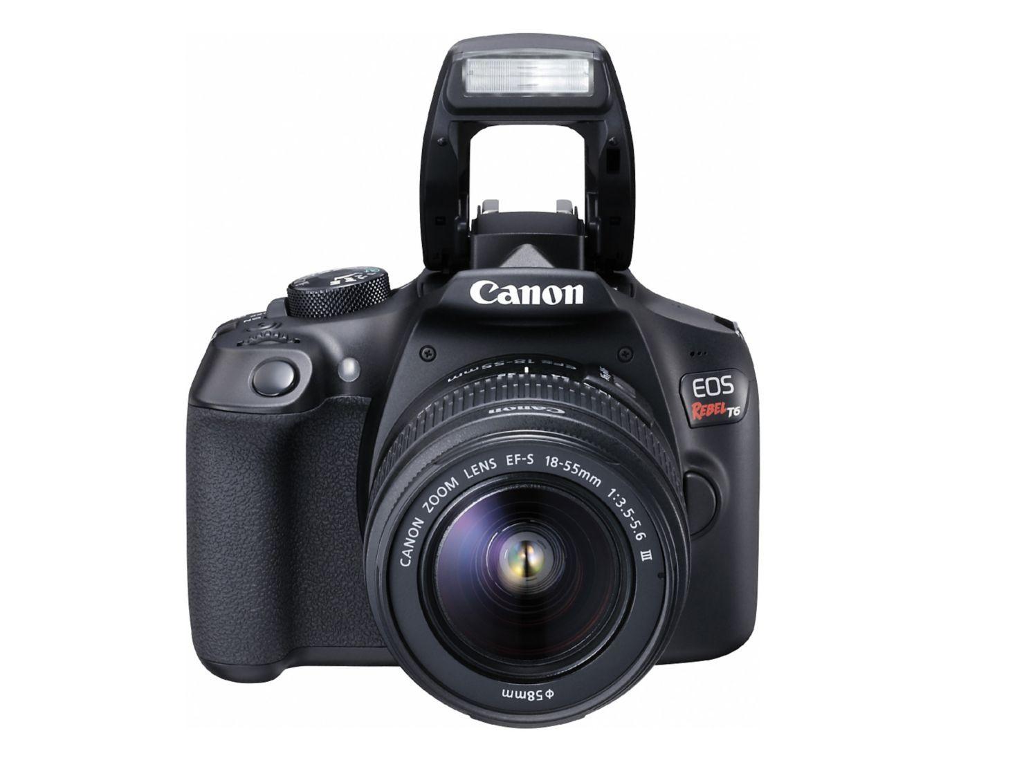 Cámara Canon Reflex T6 + Lente 18-55m + Lente 70-300mm + bolso + Memoria 16GB-2