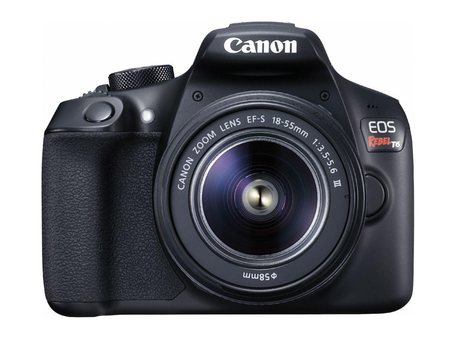 Cámara Canon Reflex T6 + Lente 18-55m + Lente 70-300mm + bolso + Memoria 16GB-1