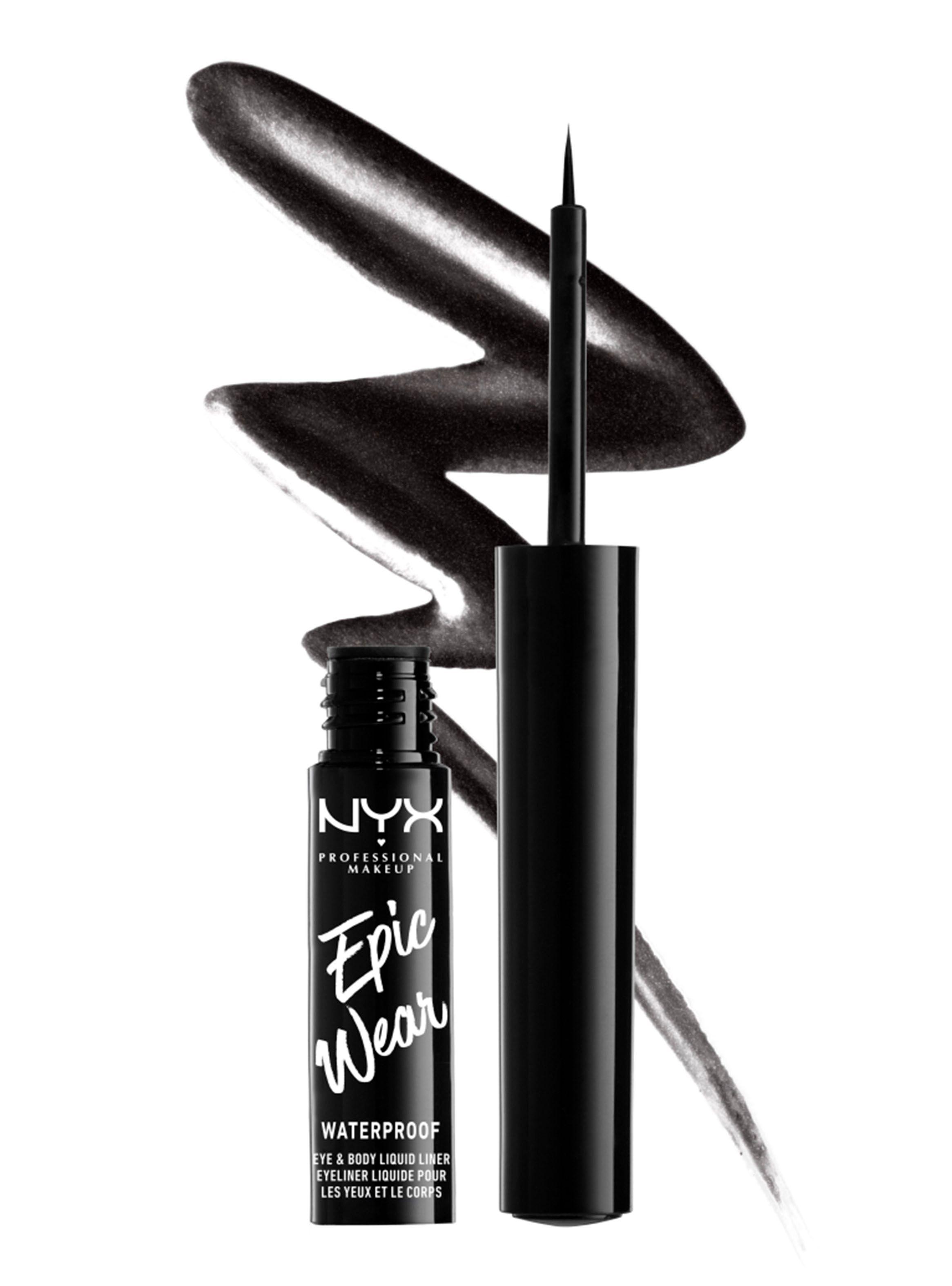 Delineador Nyx Professional Makeup Líquido Epic Wear Metallic Black Metallic-3