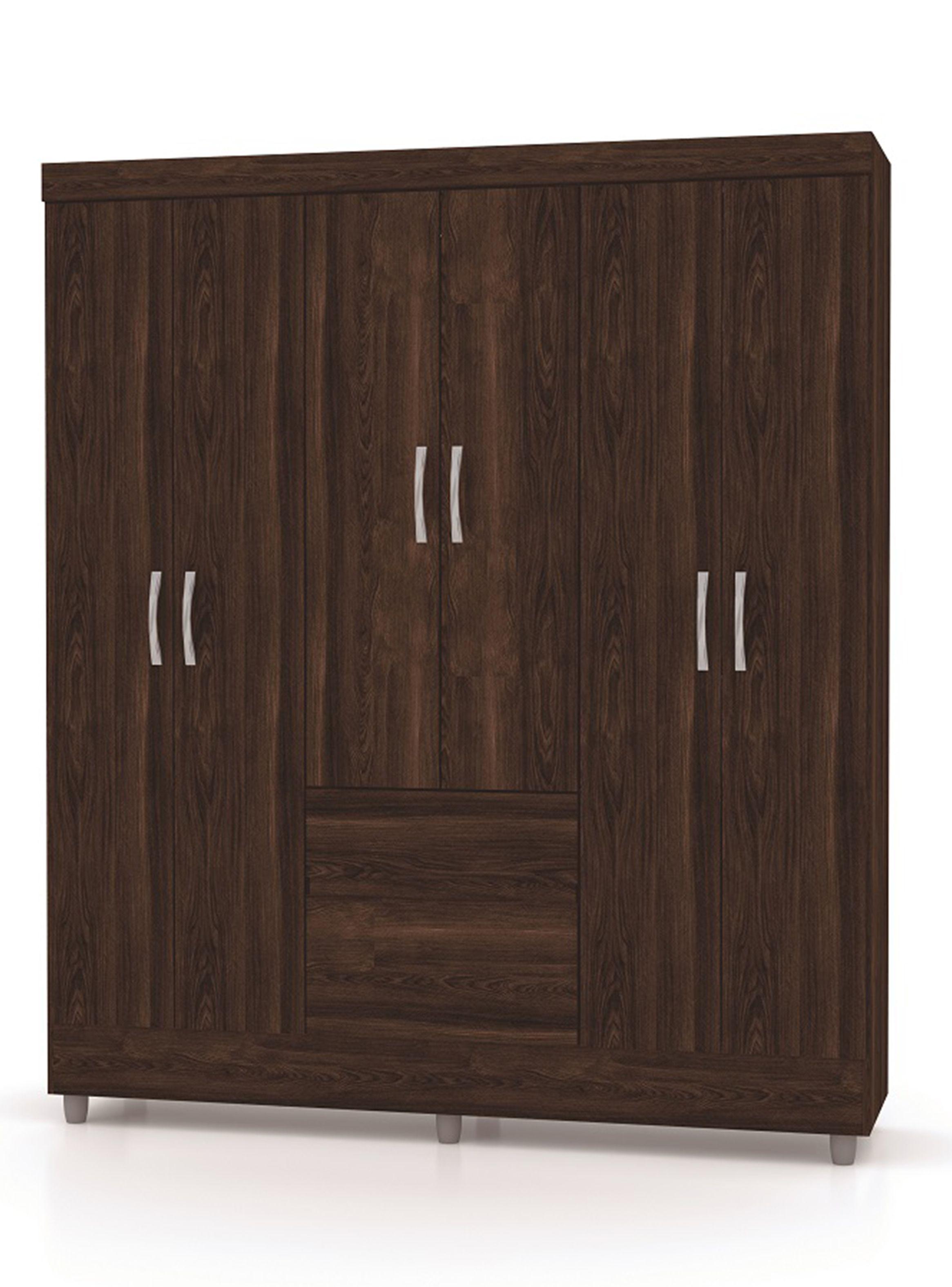 Clóset Ideal 6 Puertas 2 Cajones Tabaco-0