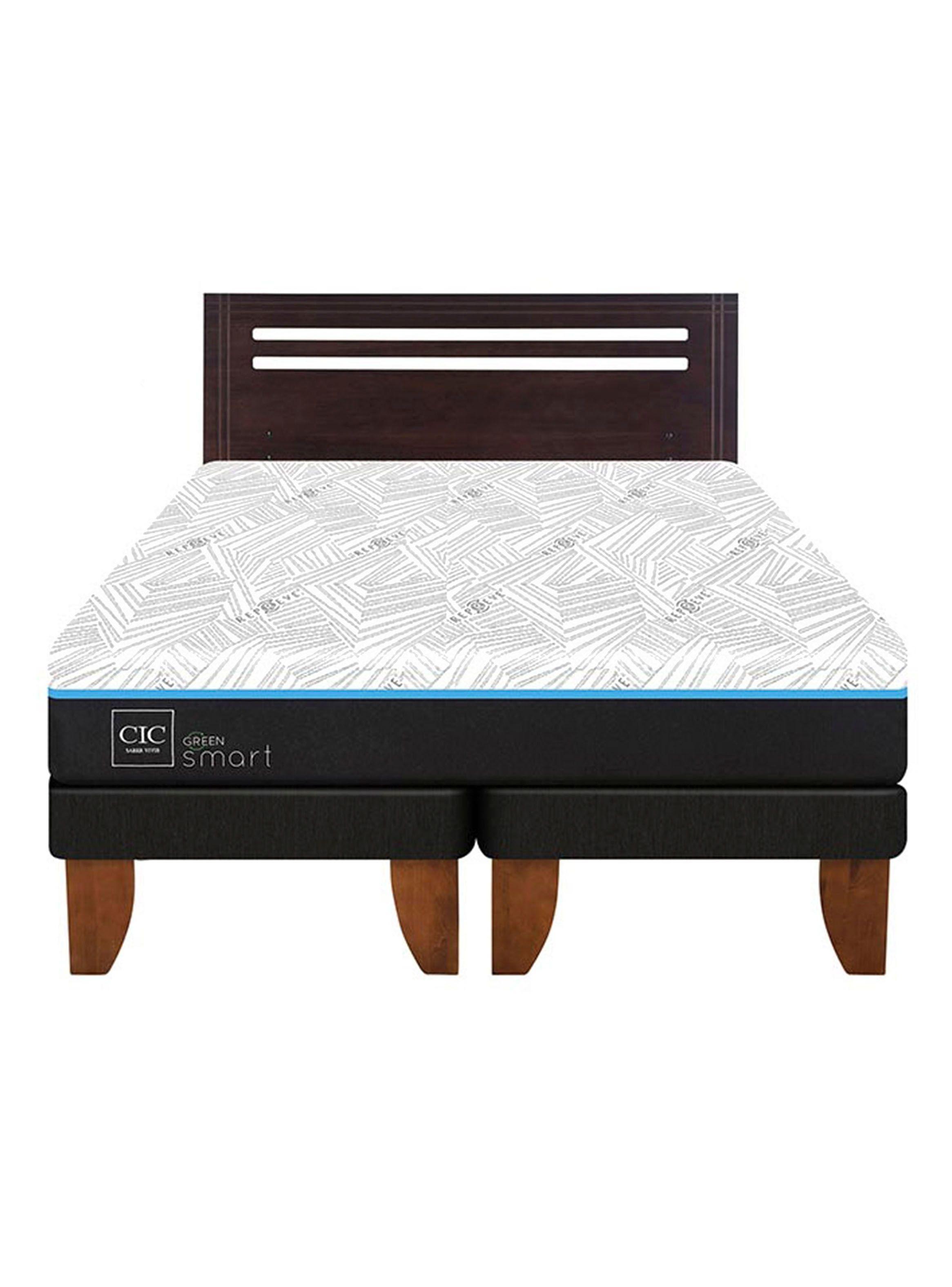 Cama Europea Green Infinity 2 Plazas Base Dividida + Respaldo Munich-2
