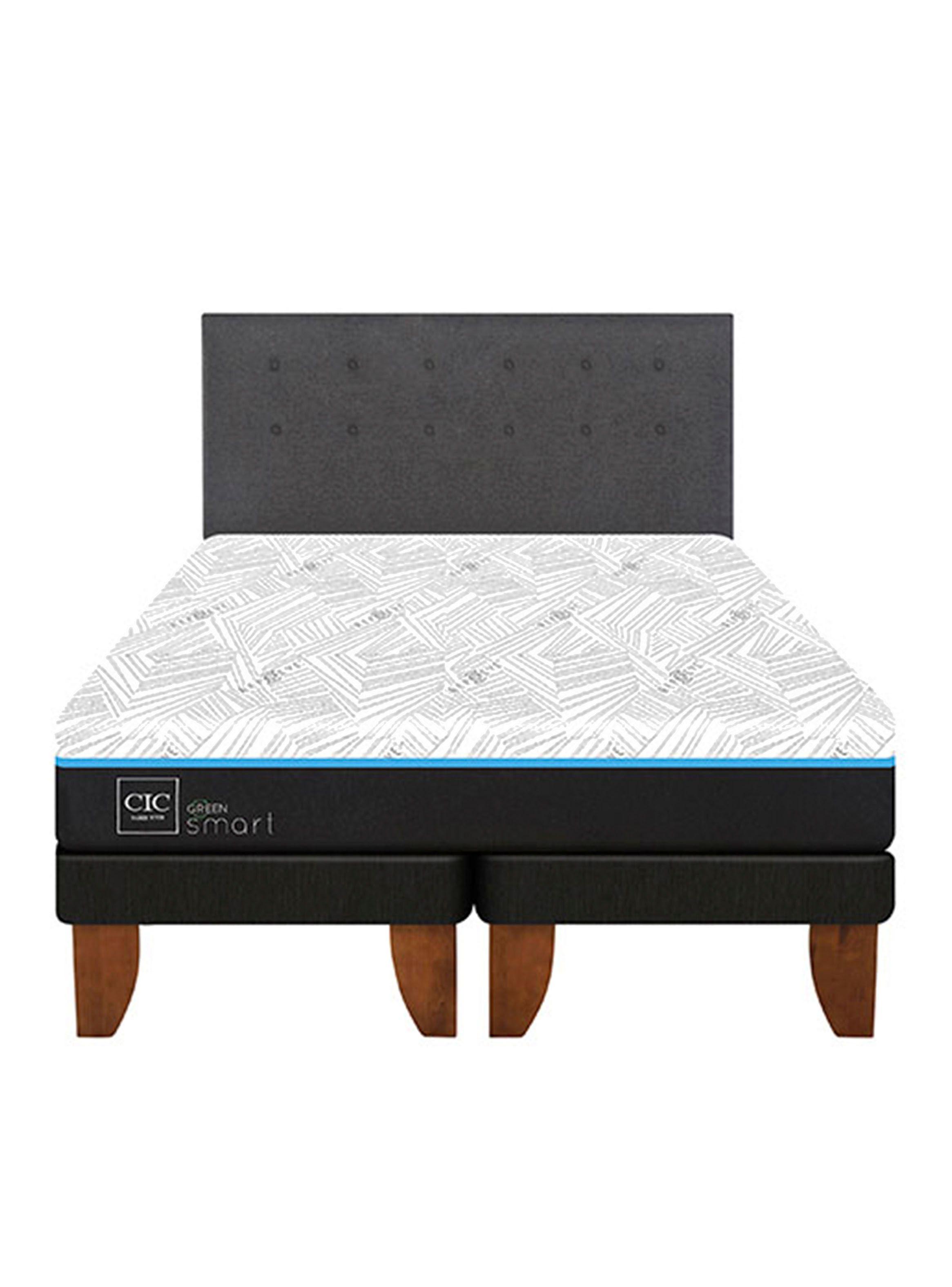 Cama Europea Green Infinity 2 Plazas Base Dividida + Respaldo Eufrates-2