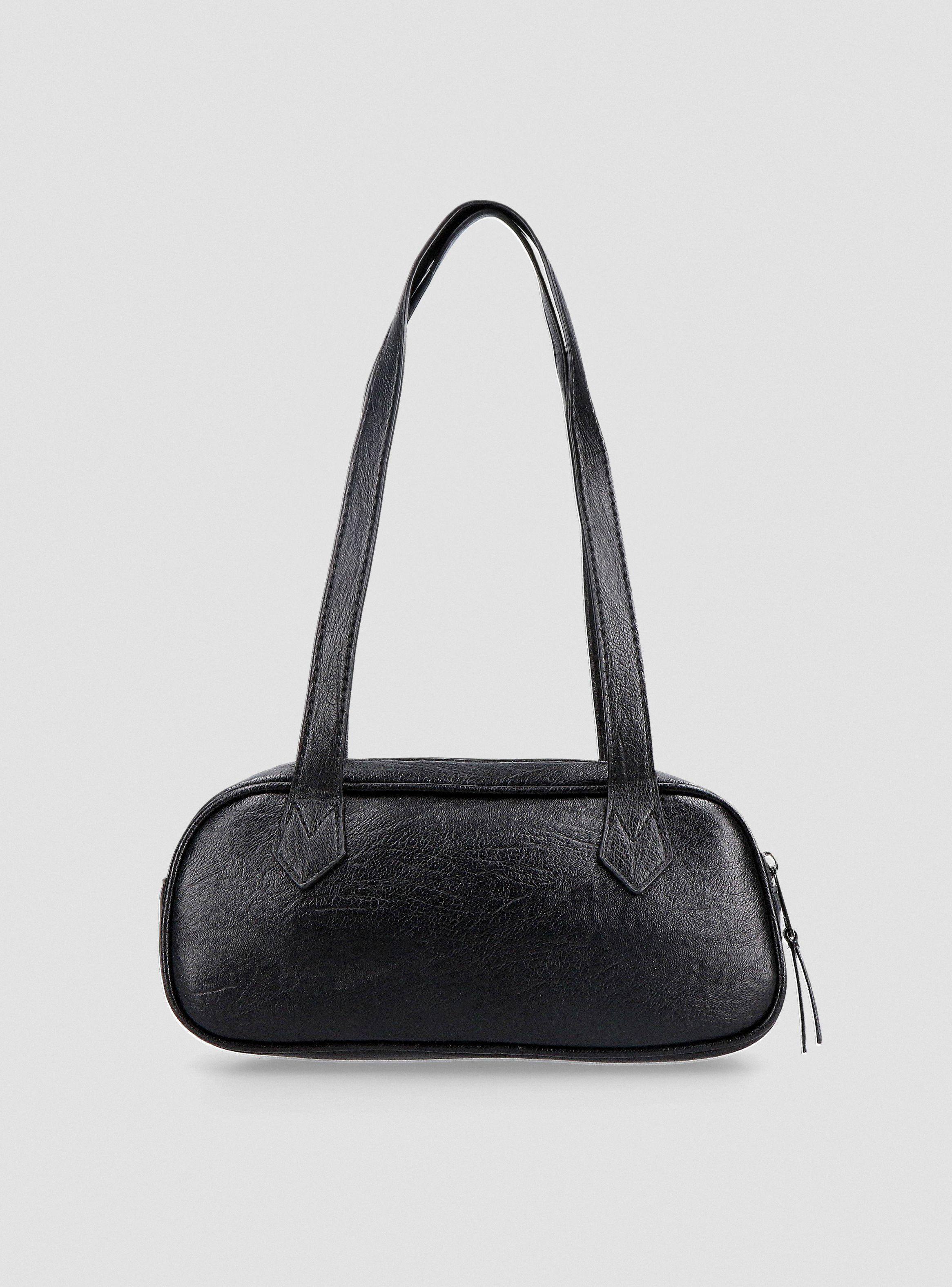 Cartera de Hombro Alargada con Hebillas-4