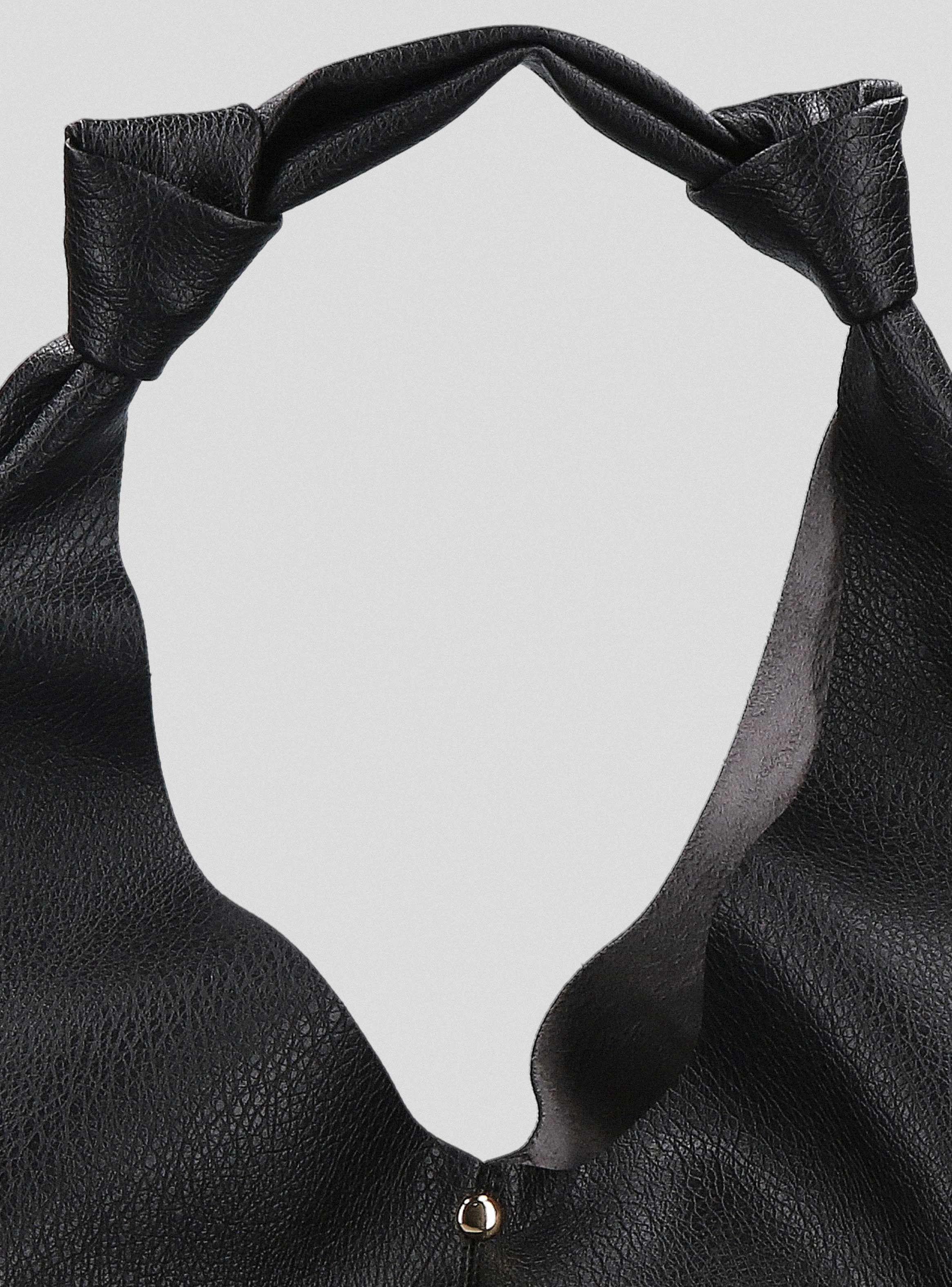 Cartera Totebag Efecto Cuero con Nudos-6