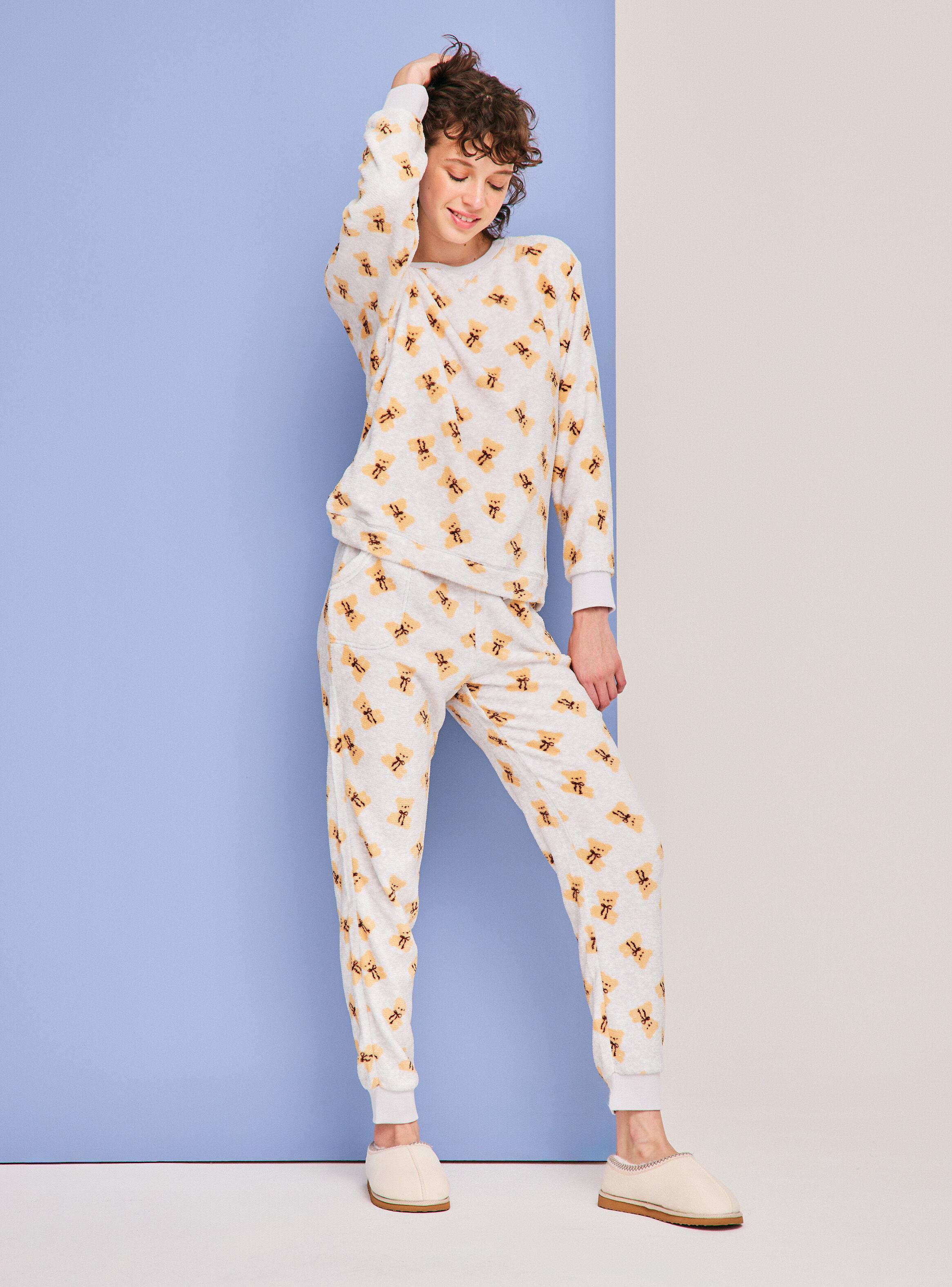 Pijama Full Print Coral Fleece-4