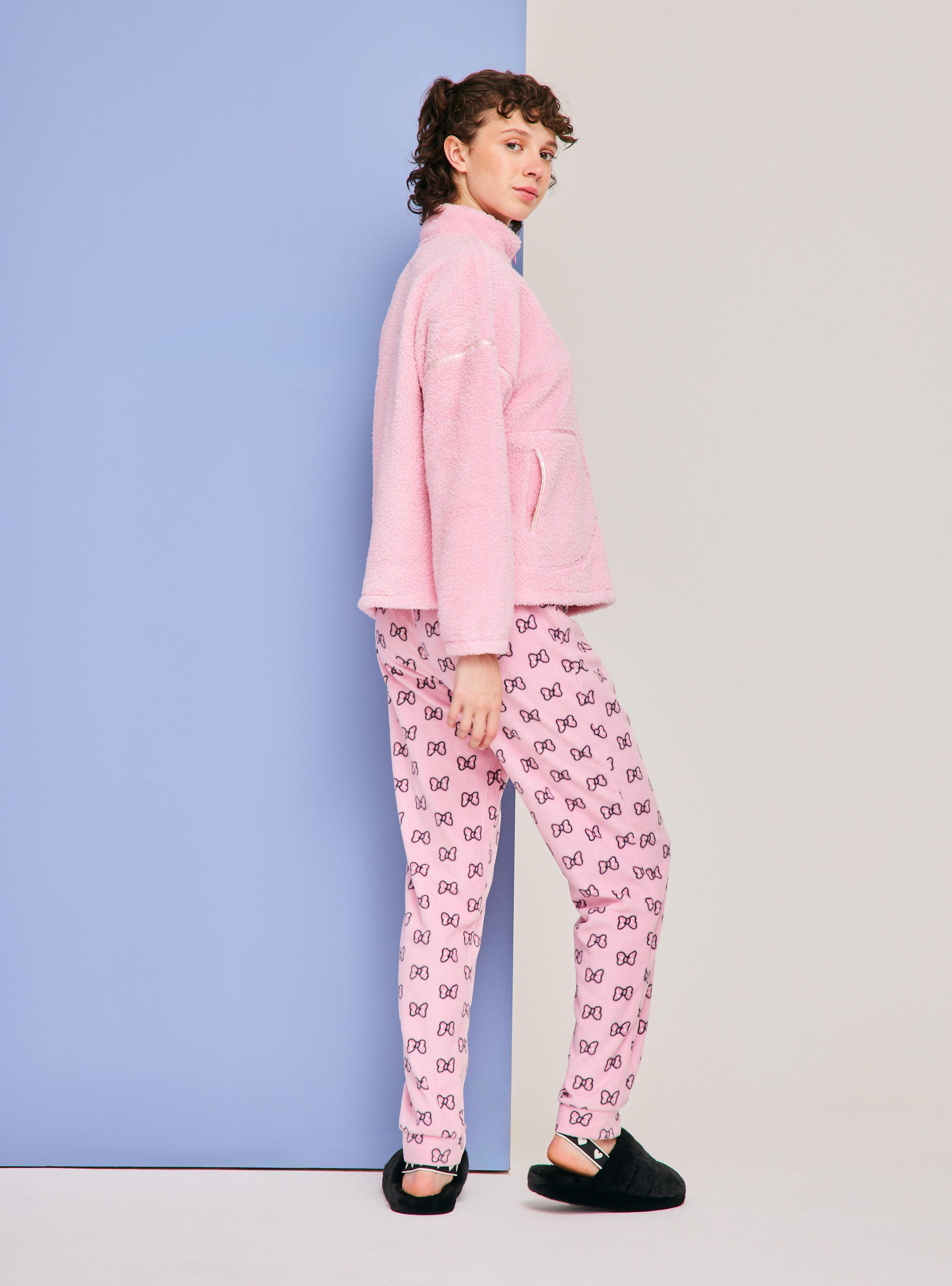 Pijama Disney Minnie Polerón Coral Pantalón Polar-5