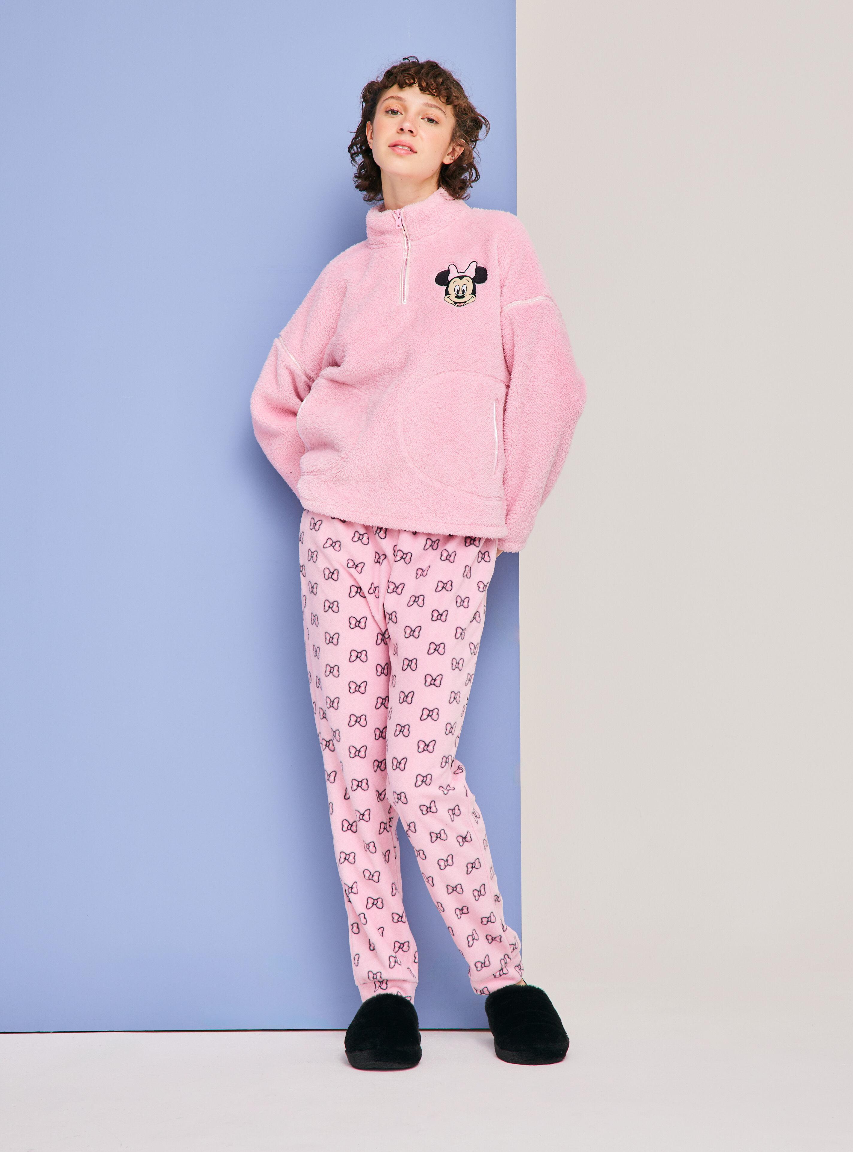 Pijama Disney Minnie Polerón Coral Pantalón Polar-4