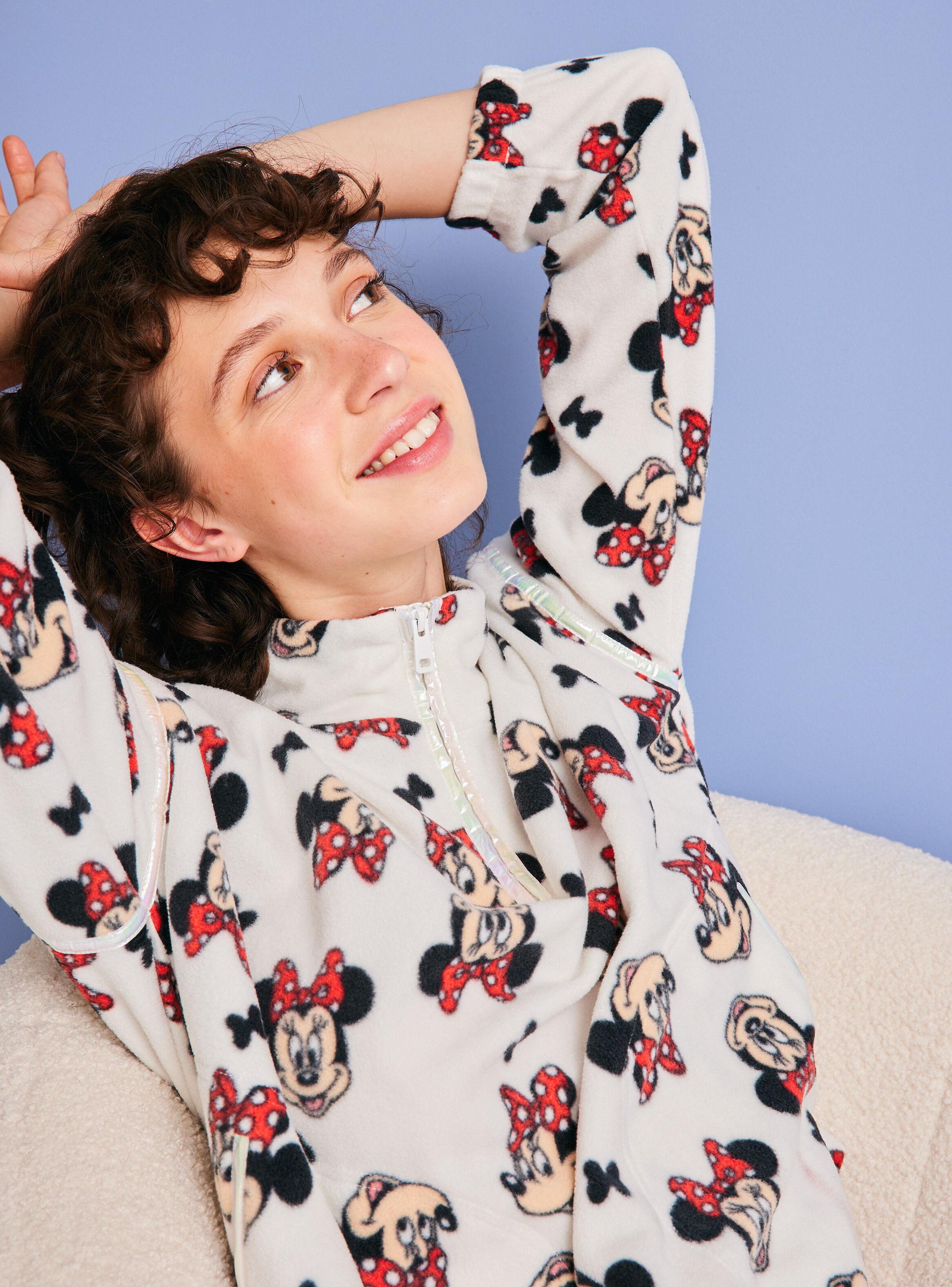 Pijama Disney Minnie Print Polerón Coral Pantalón Polar-2