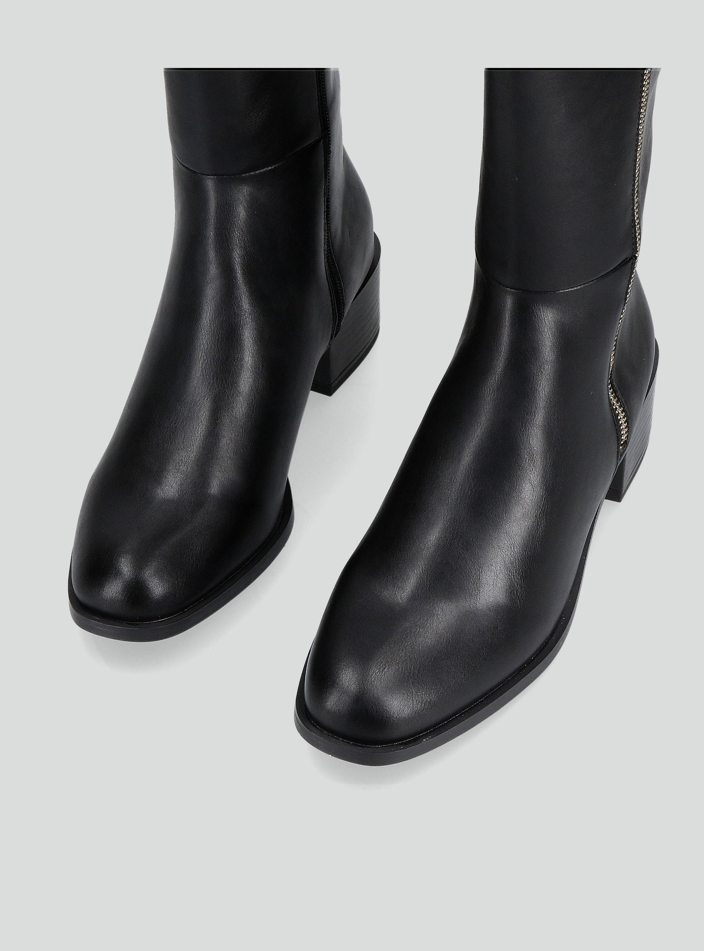 Bota Alta con Taco Mujer-3