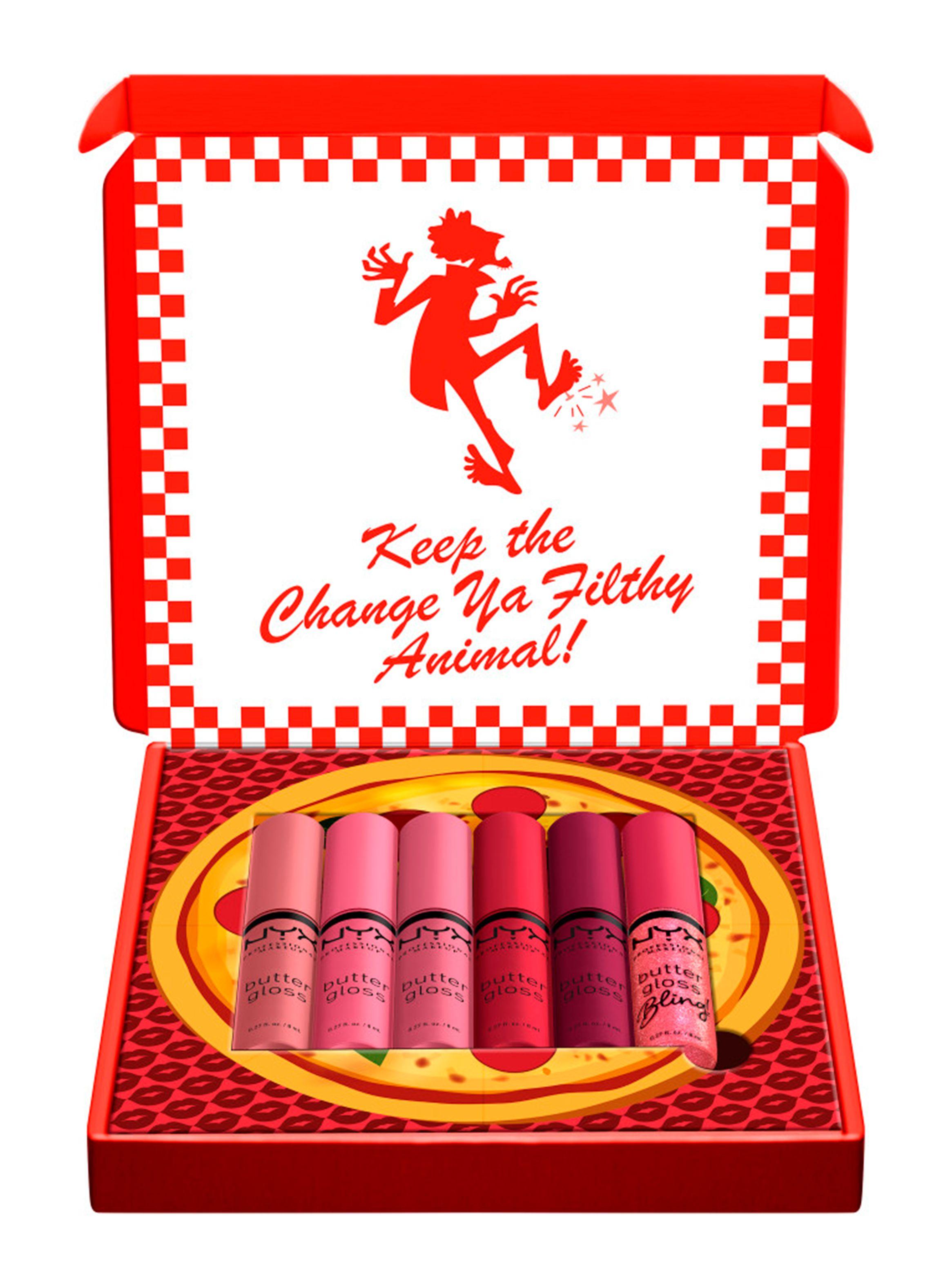 NYX Professional Makeup Home Alone Butter Gloss Pizza Vault Pinks and Reds-1