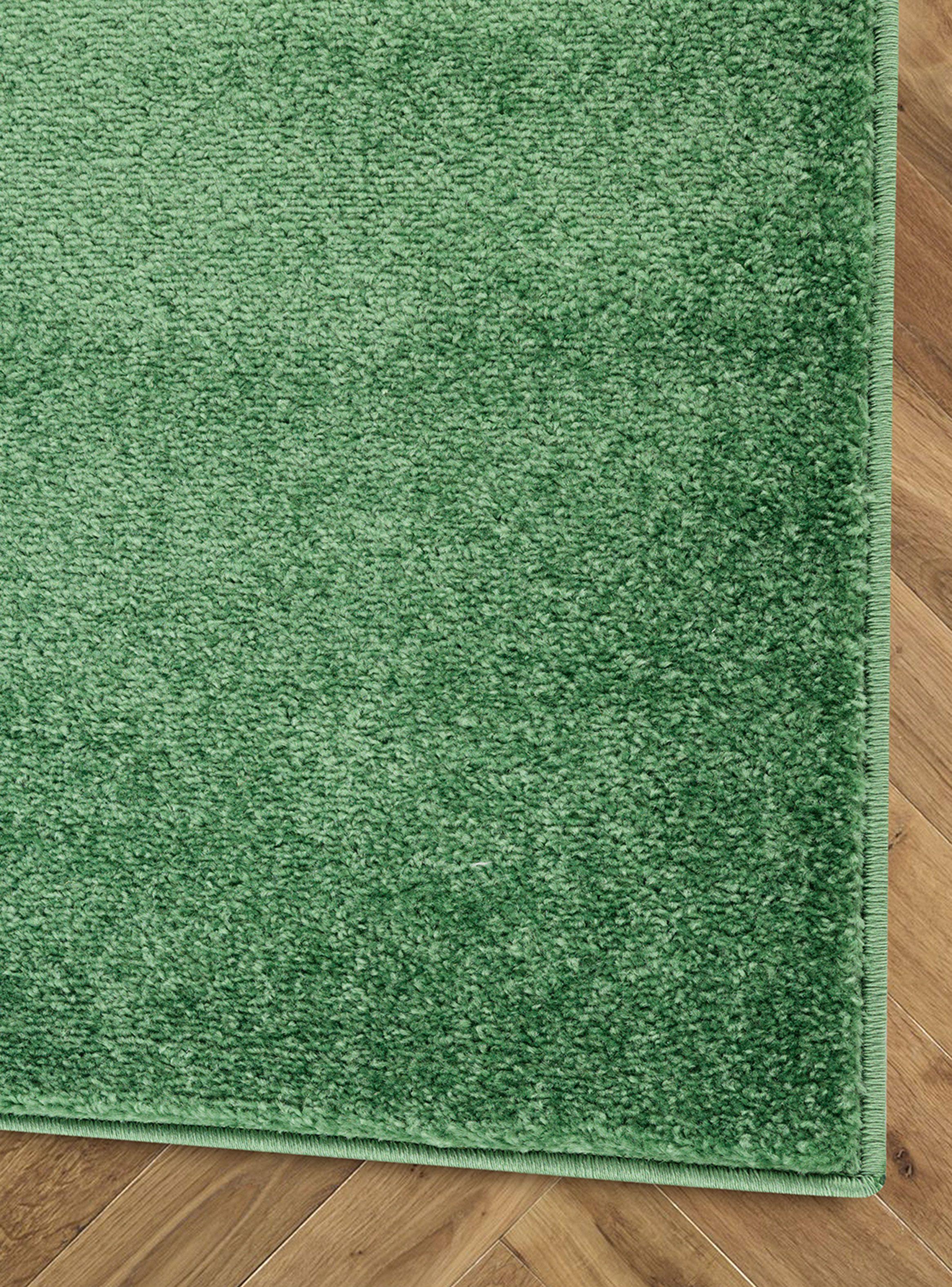 Alfombra Living-Comedor 160 x 210 cm Florida Verde Liso-3