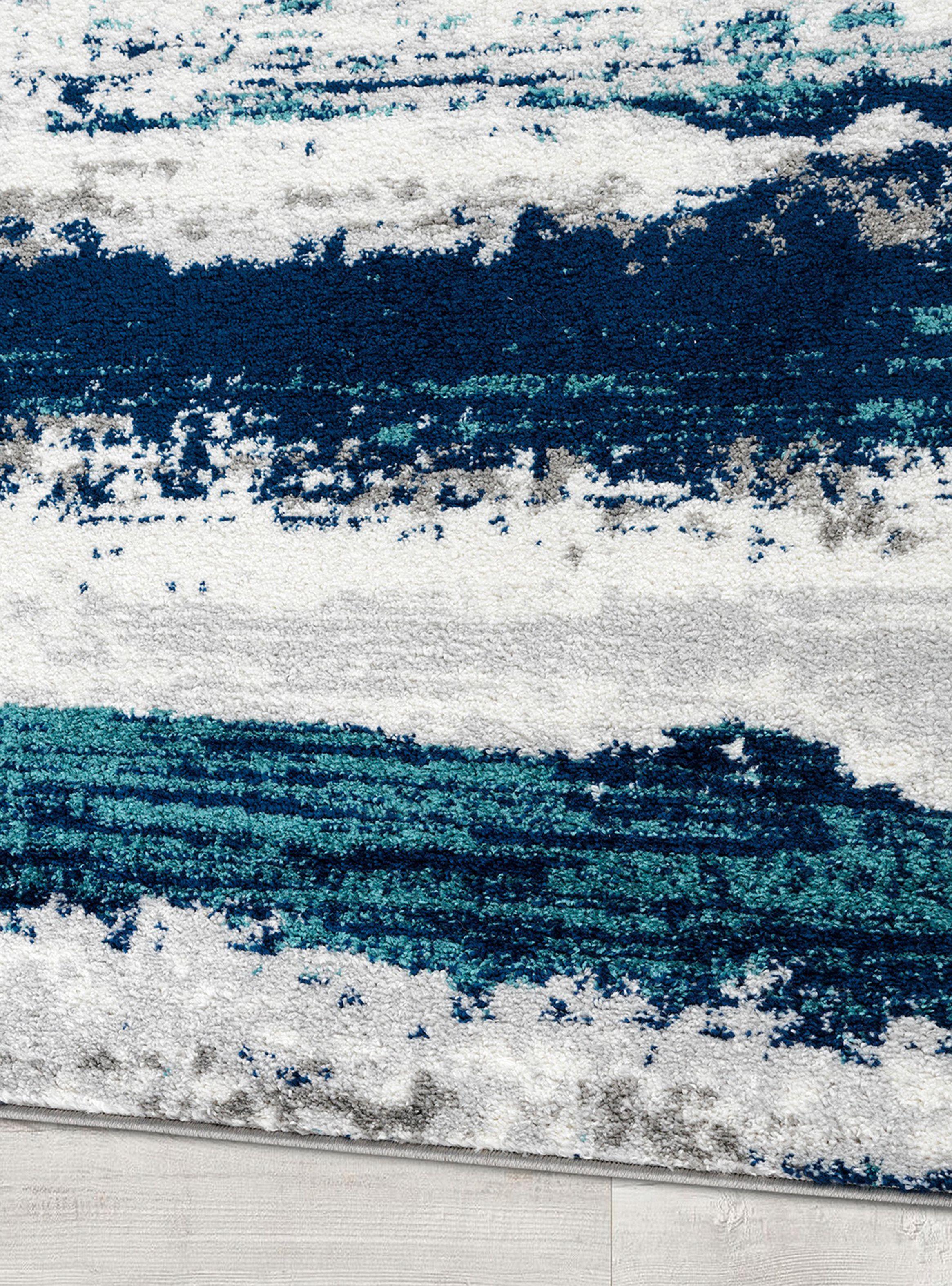 Bajada de Cama Florida 60 x 90 cm Azul-2