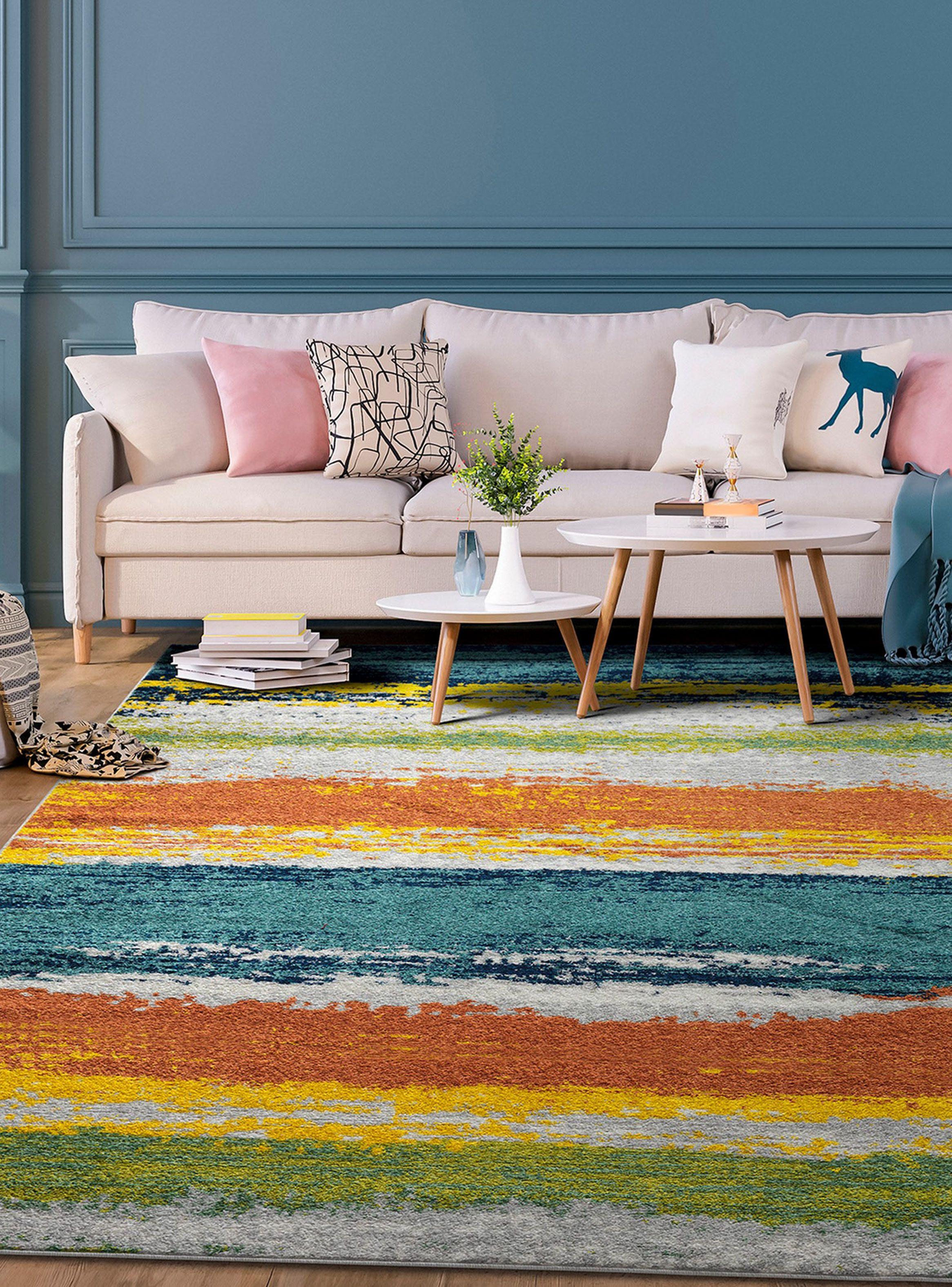 Alfombra Living-Comedor 240 x 305 cm Florida Verde Texturas-5