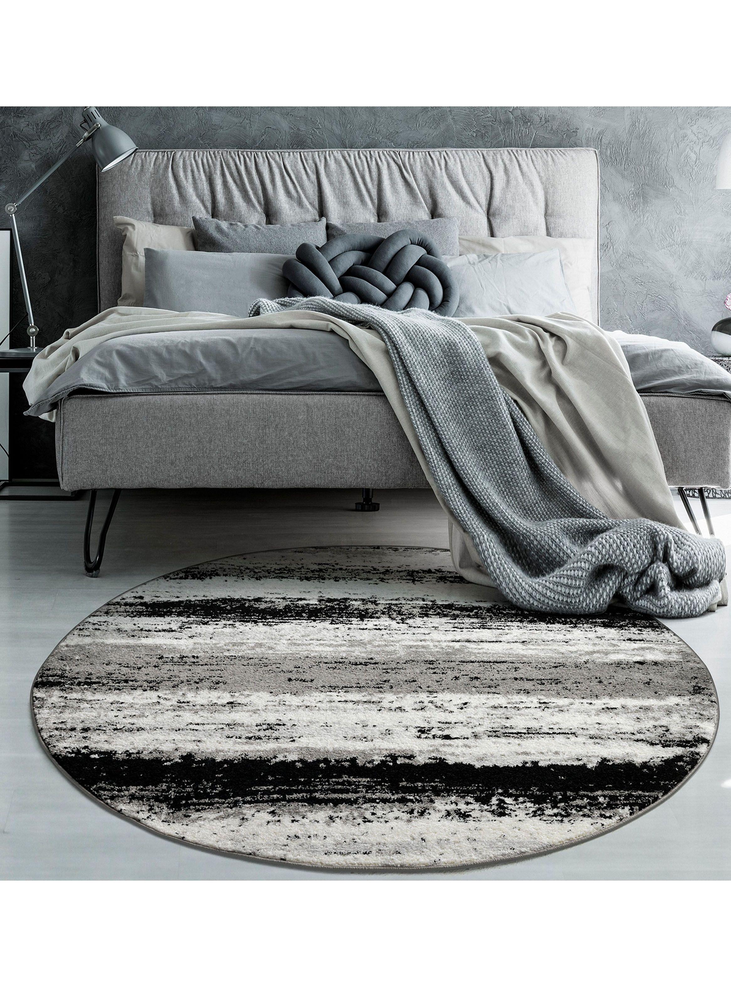 Alfombra Redonda 160 cm Florida D2 Gris-2