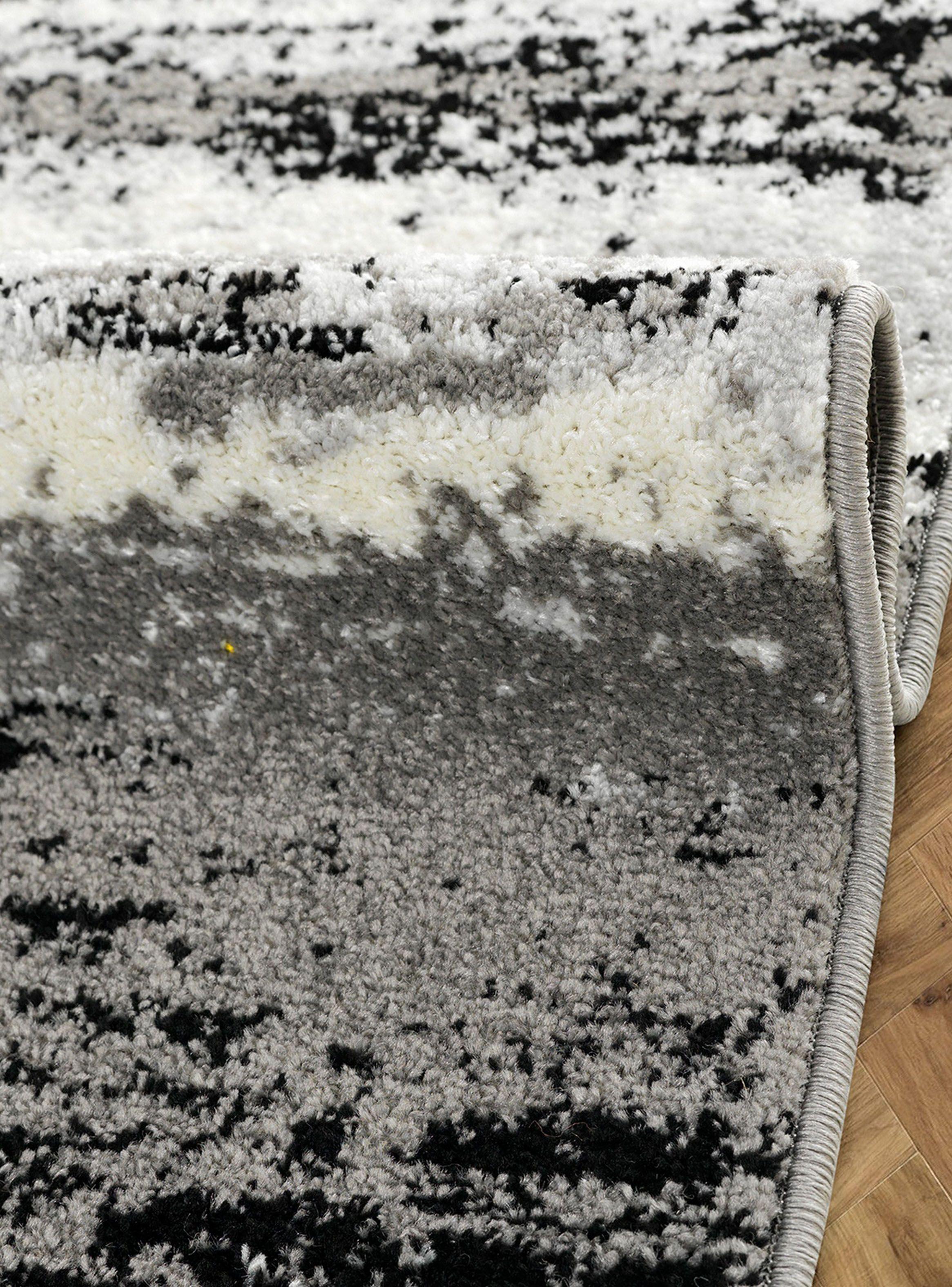 Alfombra Living-Comedor 160 x 210 cm Florida Gris Texturas-1