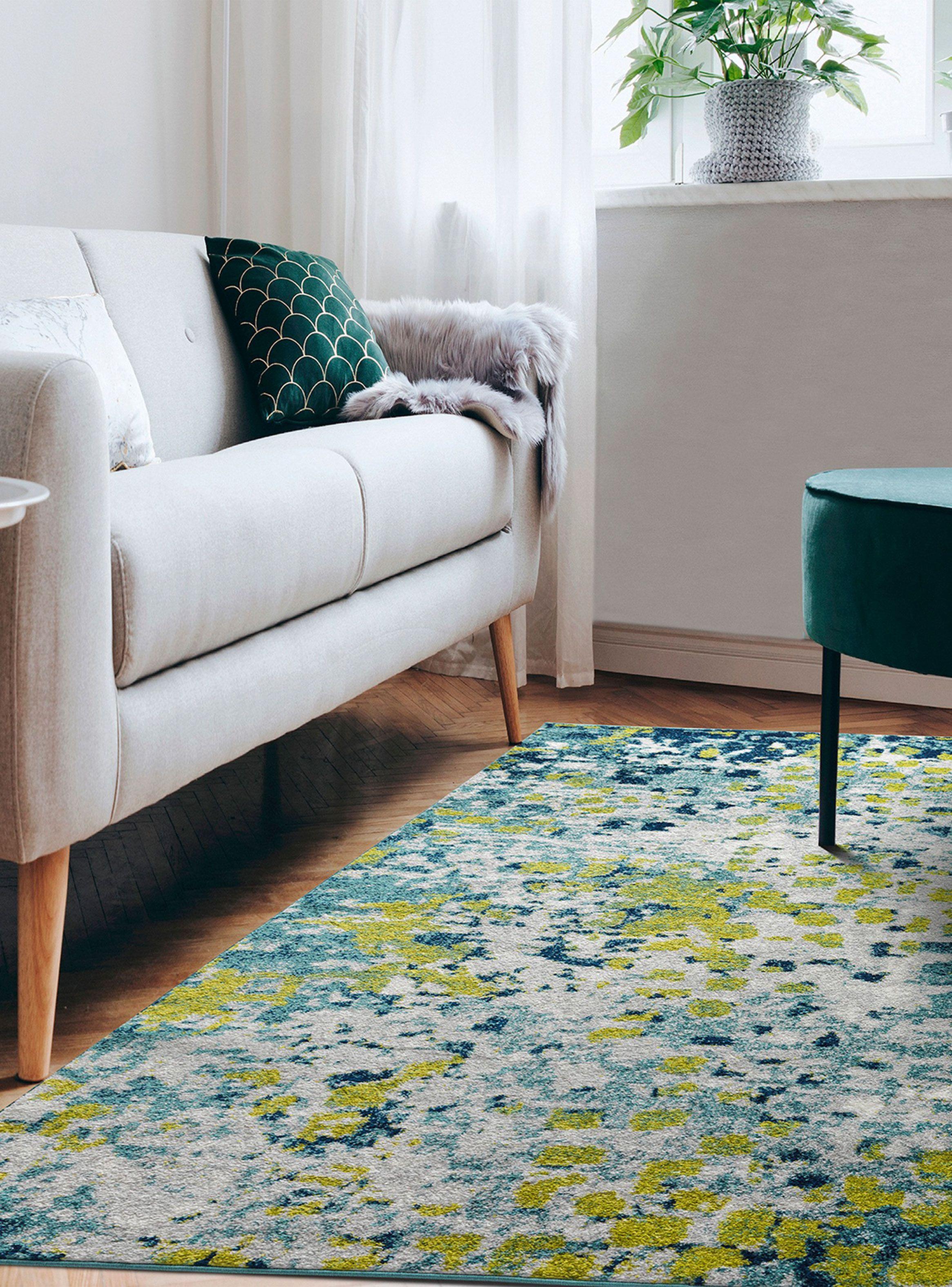 Alfombra Living-Comedor 240 x 305 cm Florida Verde Puntos-2