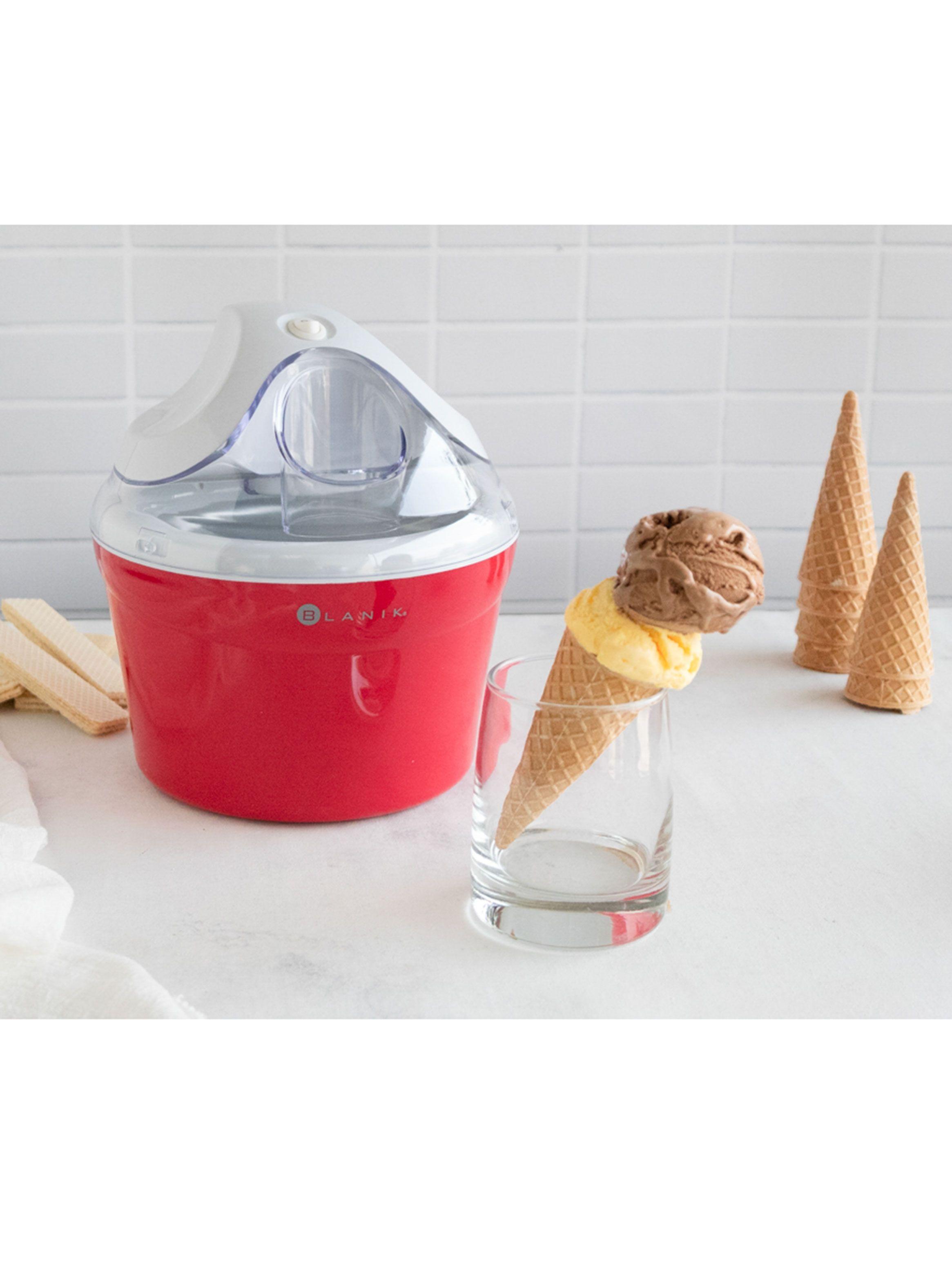 Máquina Helado Ice Cream Maker Roja-3