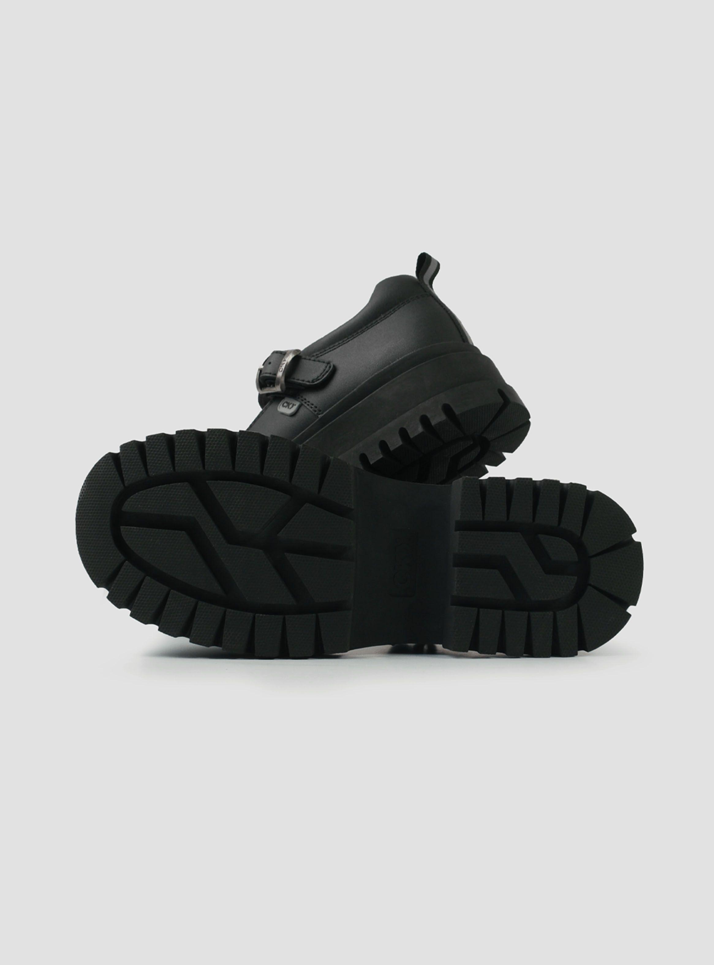 Zapato Escolar Reina Plataforma y Hebilla Cuero Niña-3