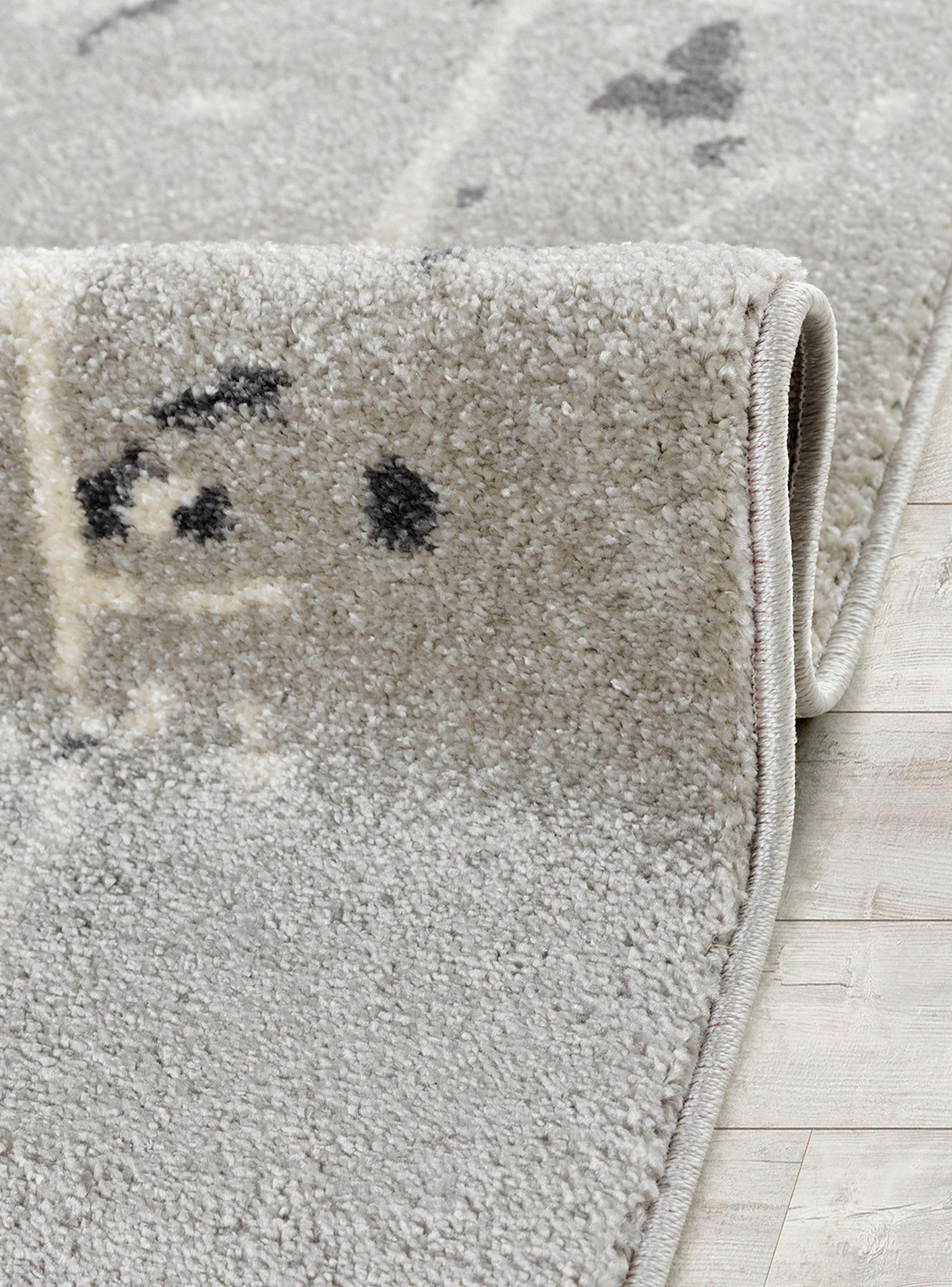 Alfombra Living-Comedor 240 x 305 cm Florida Gris Cuadros-1