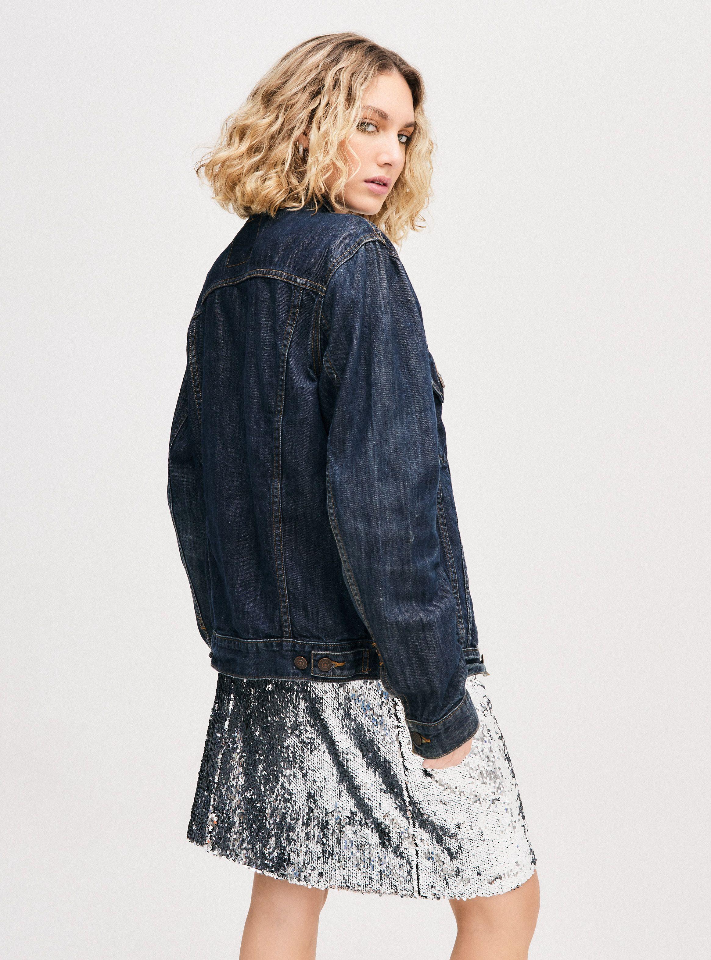 Chaqueta Denim Bolsillos Levis Azul Talla M-1