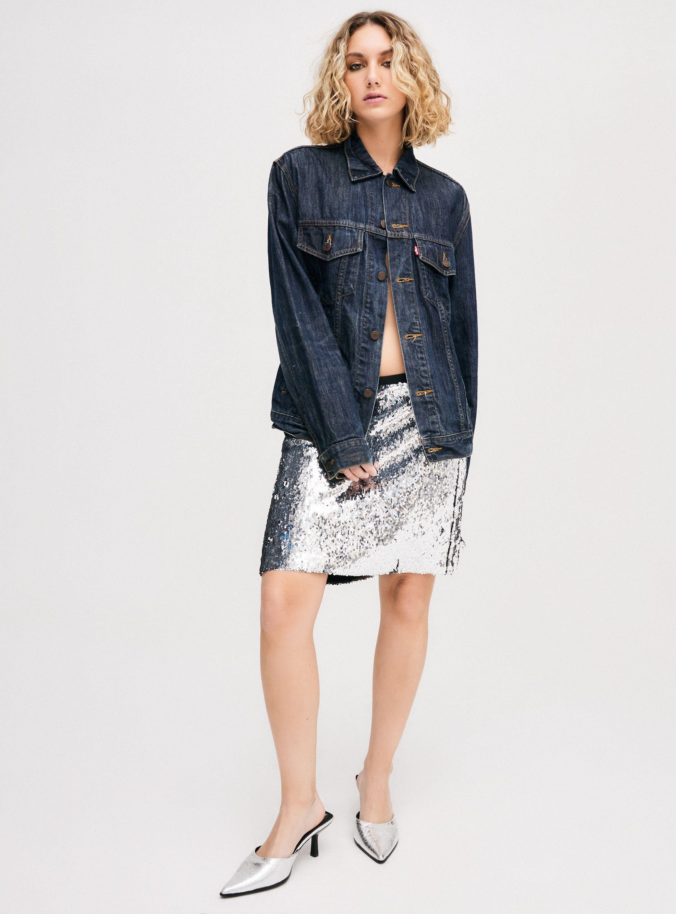 Chaqueta Denim Bolsillos Levis Azul Talla M-3