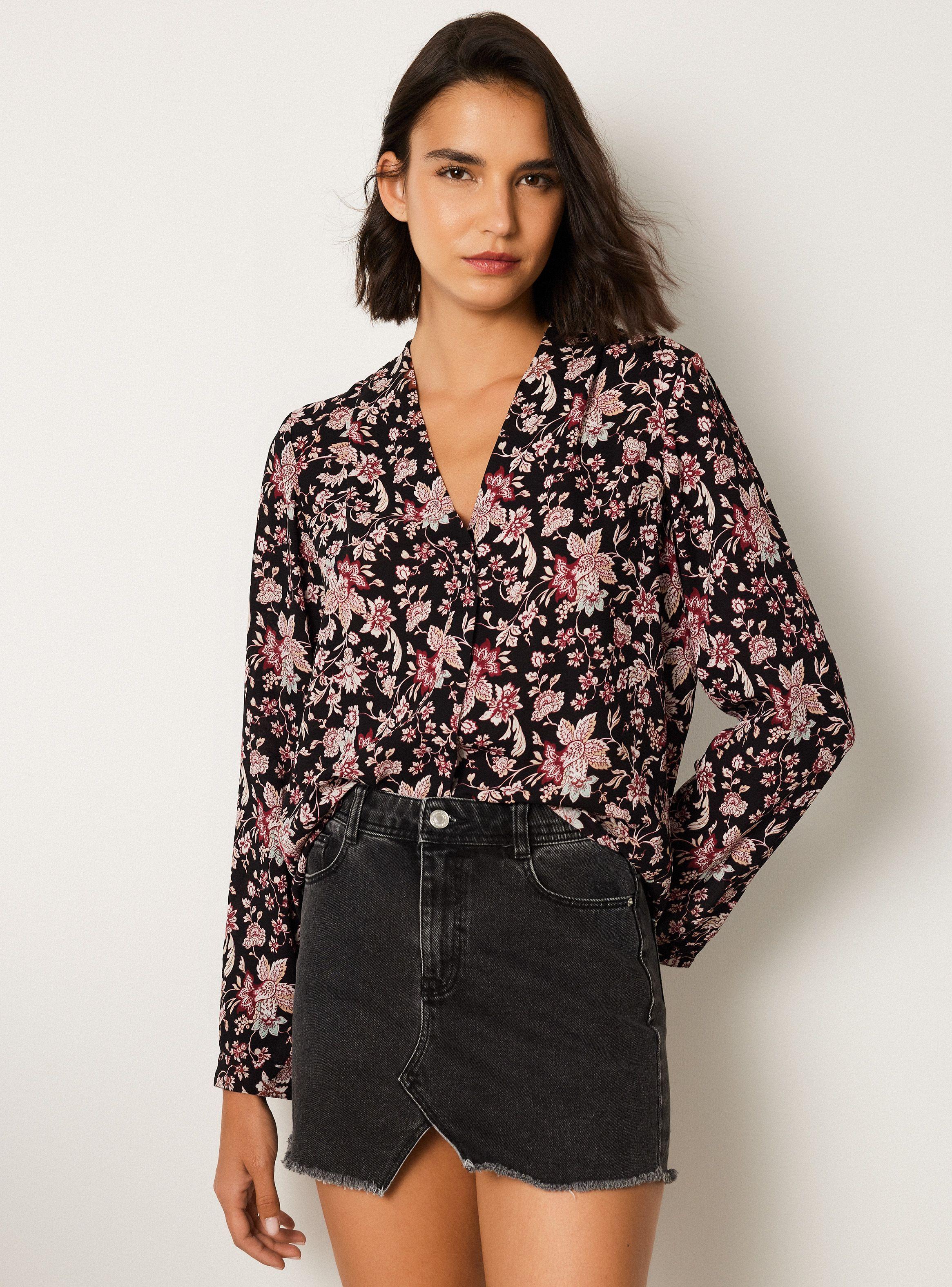 Blusa Express Full Print Negro M-0