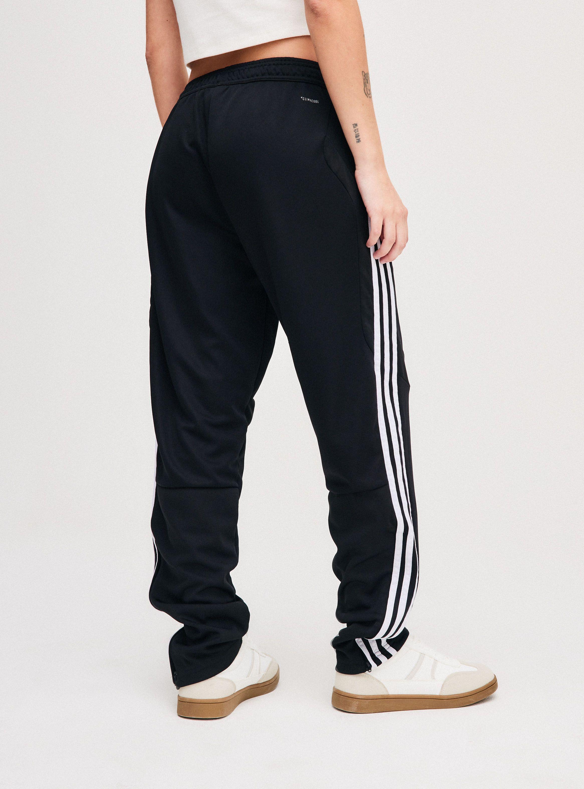 Pantalón de Buzo Adidas Tiro Medio Negro-1
