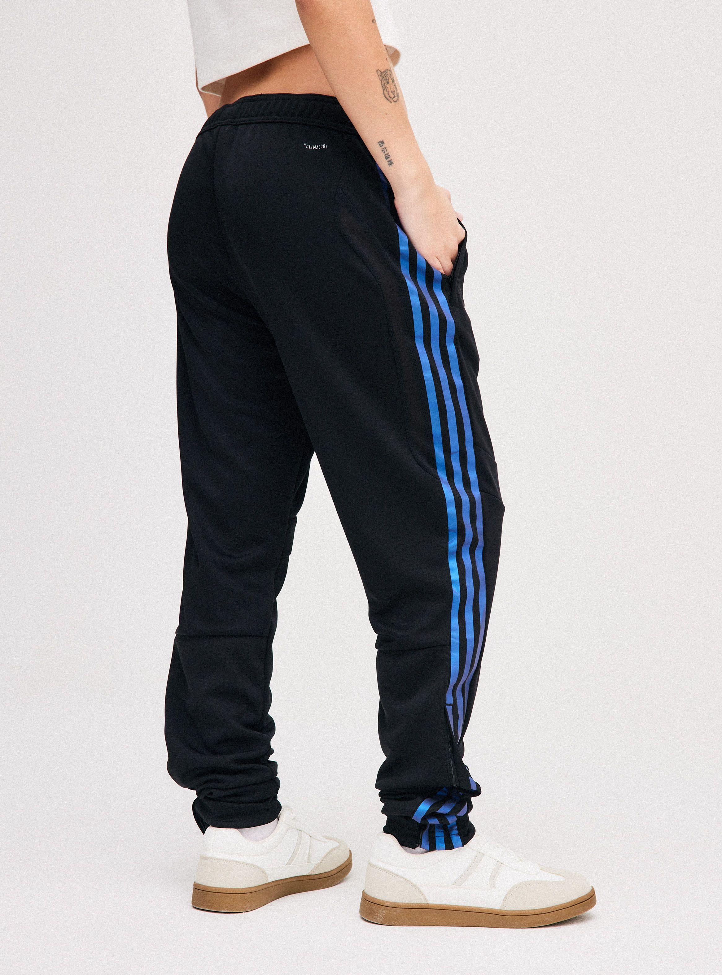 Pantalón de Buzo Adidas Raya Azul Negro-1
