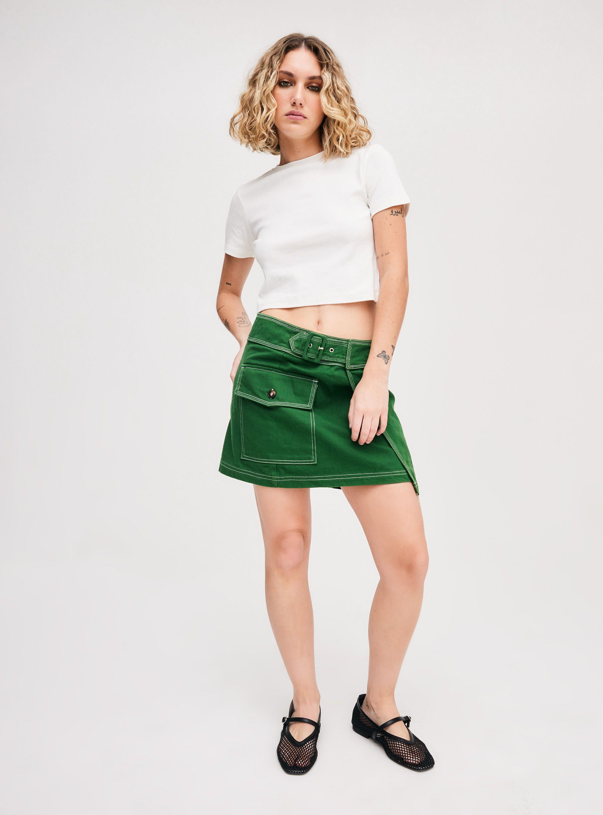 Falda Blanknyc Verde-3