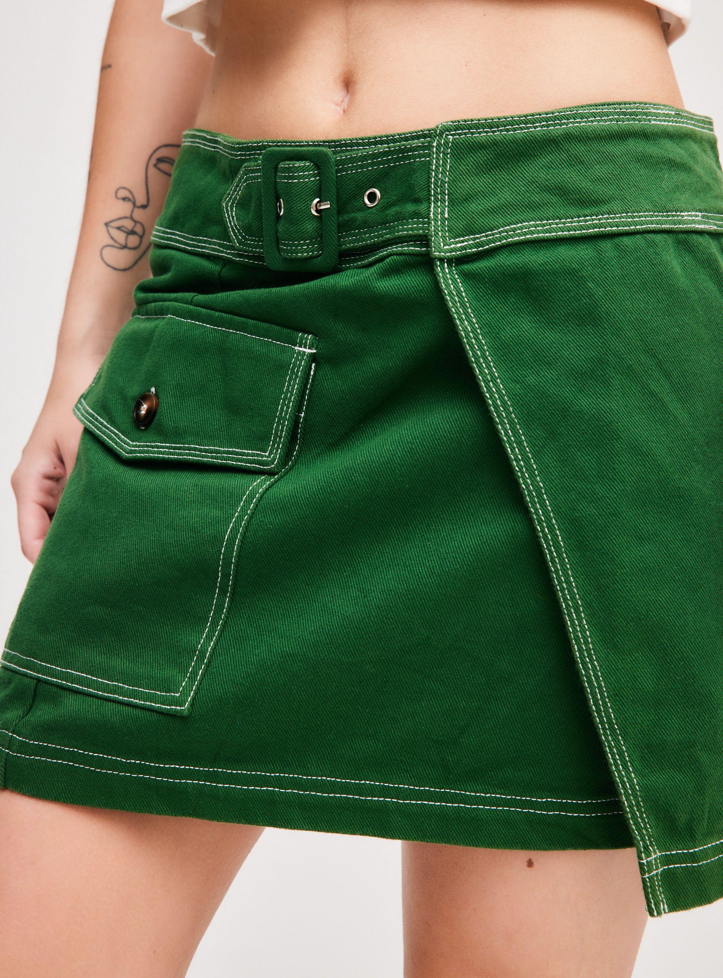 Falda Blanknyc Verde-2